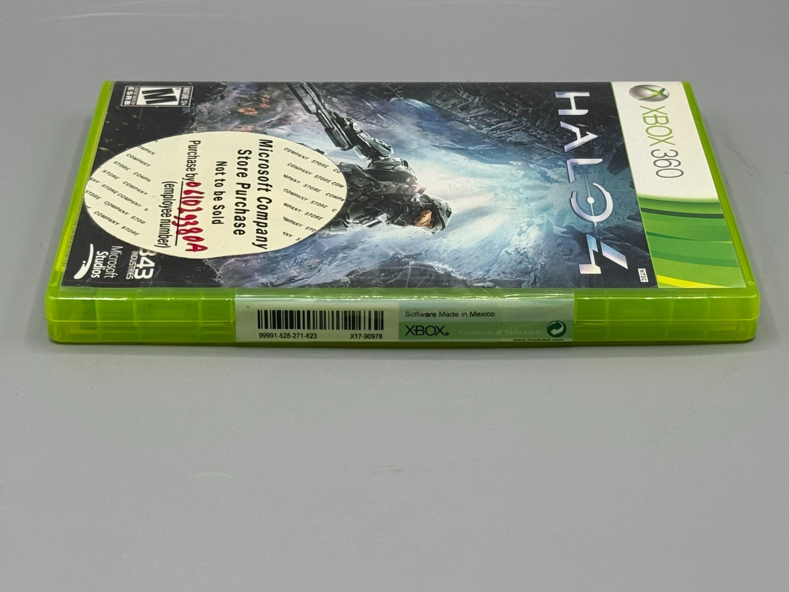 Halo 4 Microsoft Xbox 360 Employee Store Sticker Sealed New Authentic