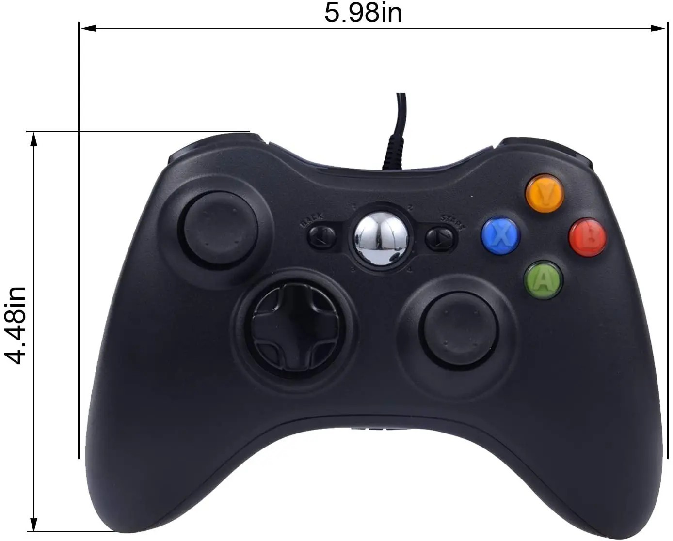 Wired Controller USB For PC Compatible With Xbox 360 / Windows 7 8 10 11 Gamepad