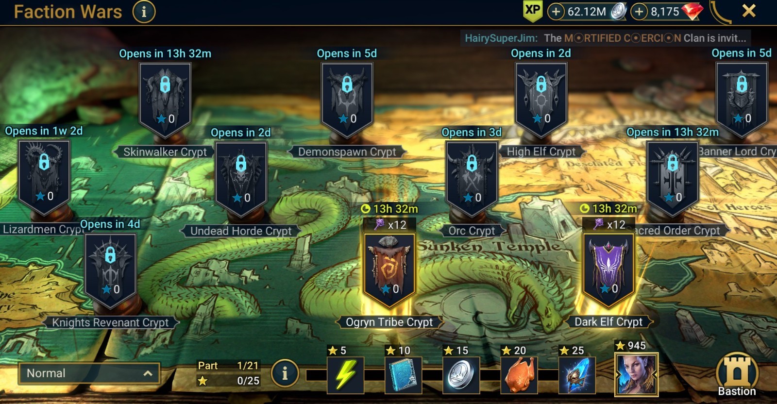 Raid Shadow Legends | Starter Mythical – Siegfrund : 95k energy / 28 Legendary