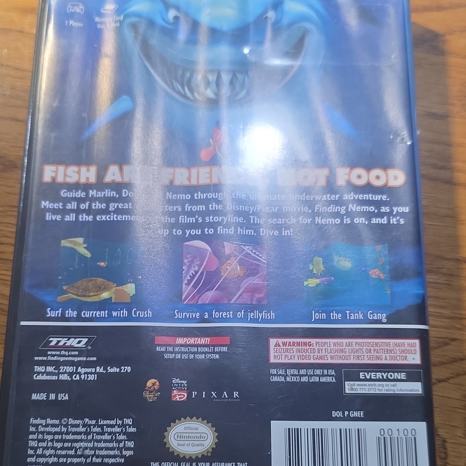 THQ Disney Pixar Finding Nemo Nintendo GameCube NTSC-U/C E (2003)