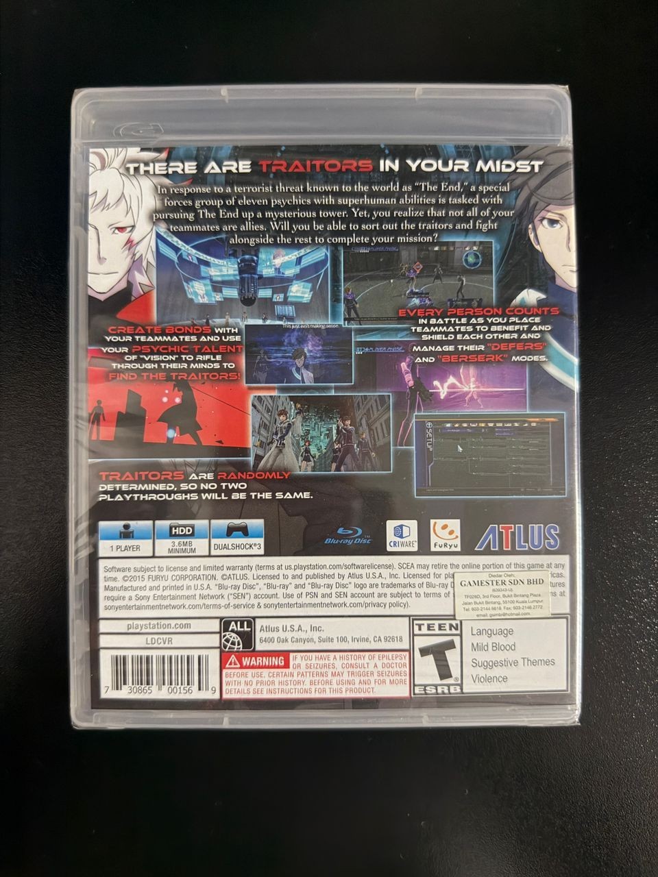 Lost Dimension (PS3, 2015) R1 English BRAND NEW