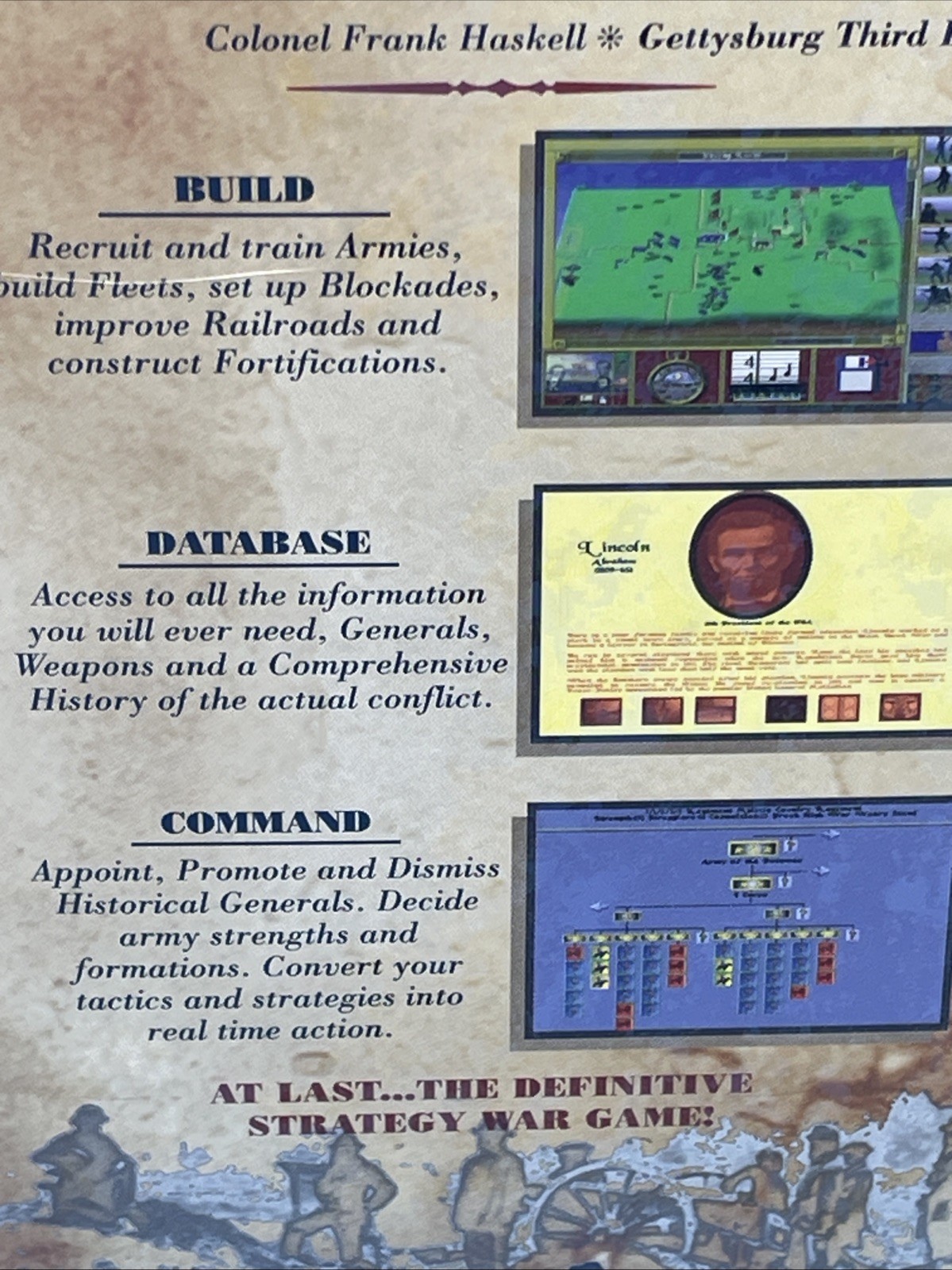 NEW The Civil War PC CD ROM Game By Empire Interactive 1995 WINDOWS VTG SEALED