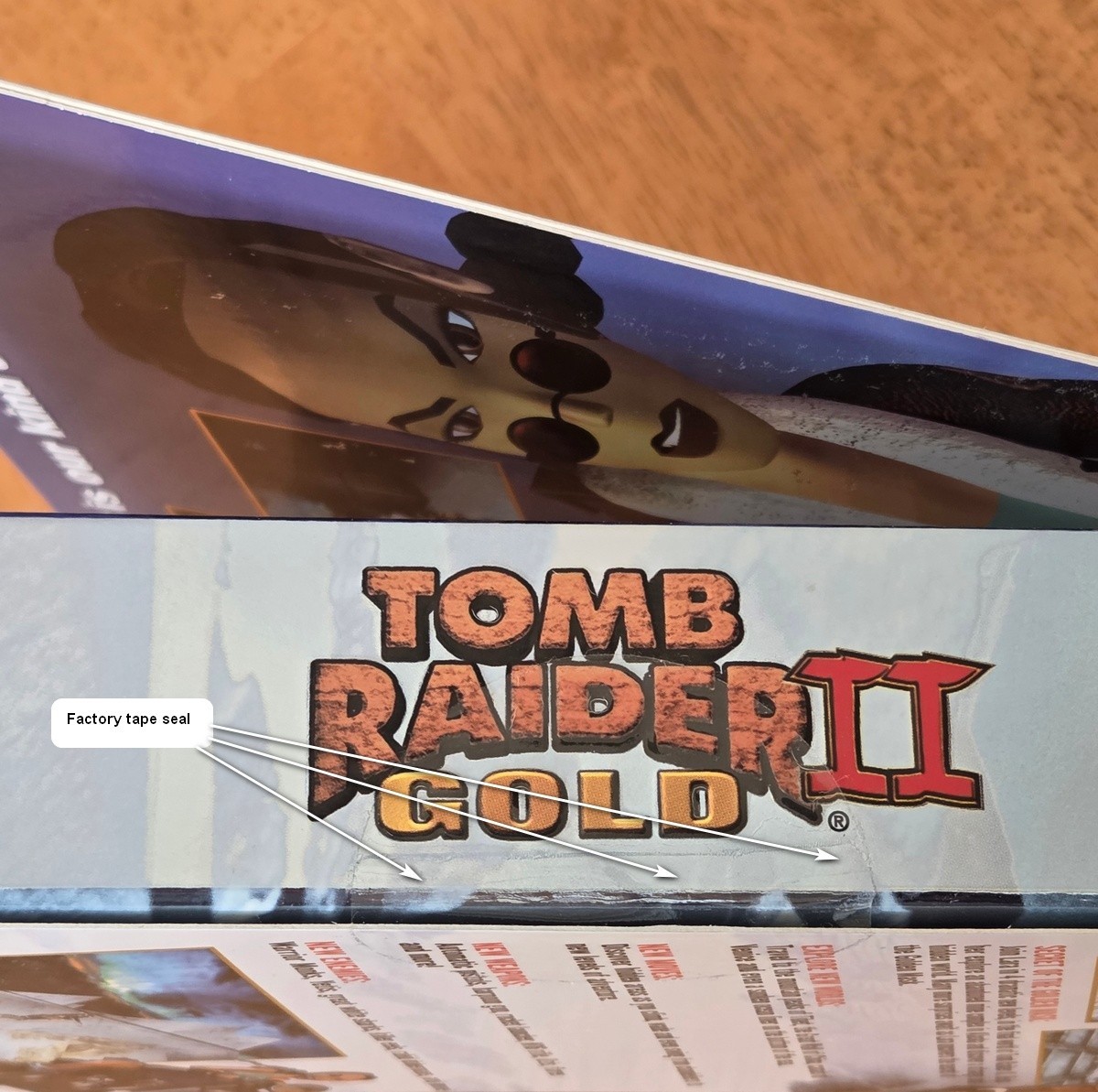 New Sealed Tomb Raider II Gold Lara Croft EIDOS Trapezoid PC Big Box Game CIB