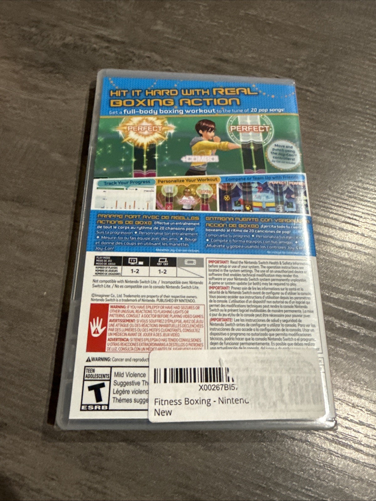 Fitness Boxing 1 ✹ Nintendo Switch Game ✹ COMPLETE ✹ Sealed