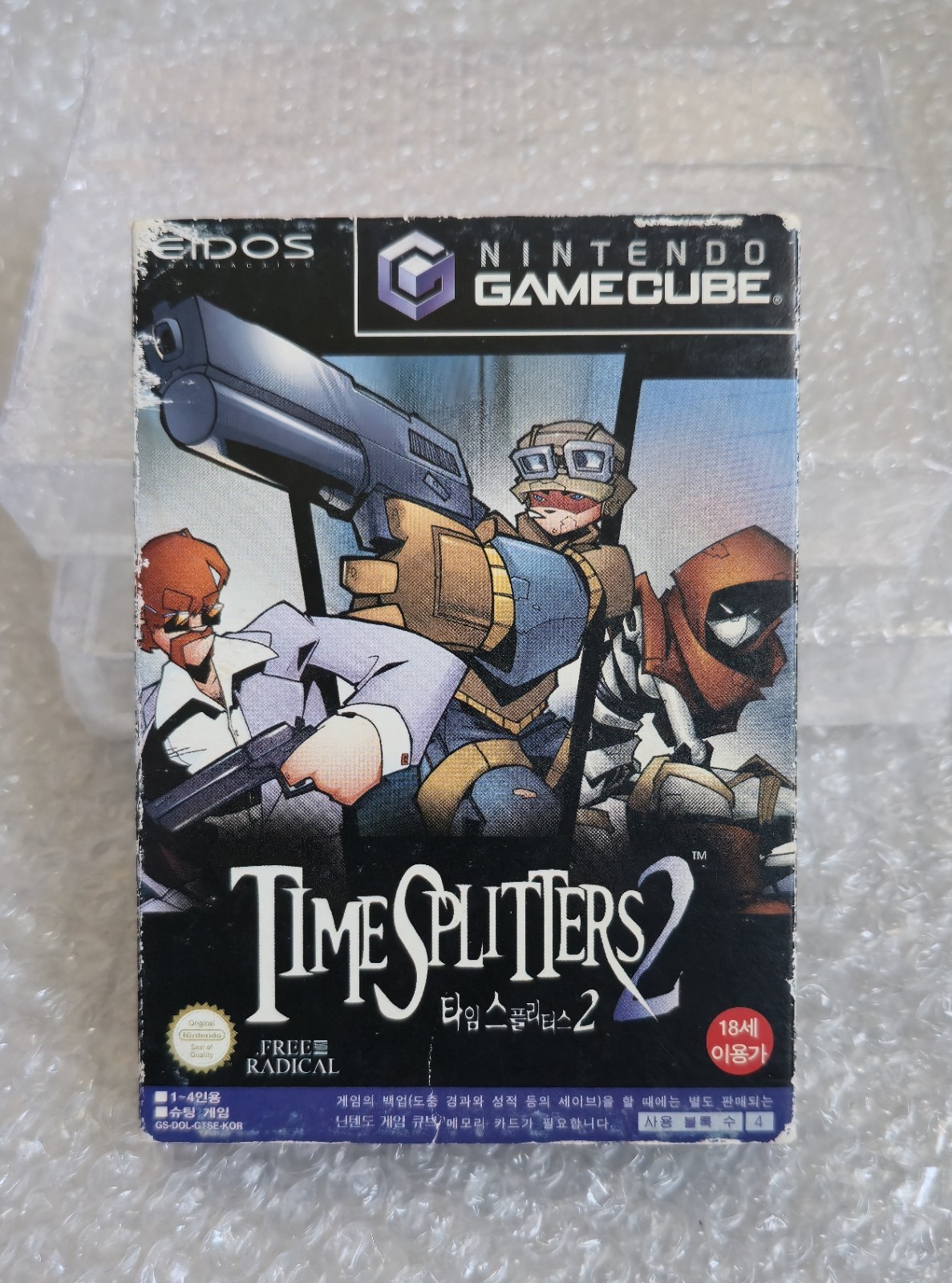 Rare Korean Time Splitters 2 For Nintendo GameCube NGC Korea CIB