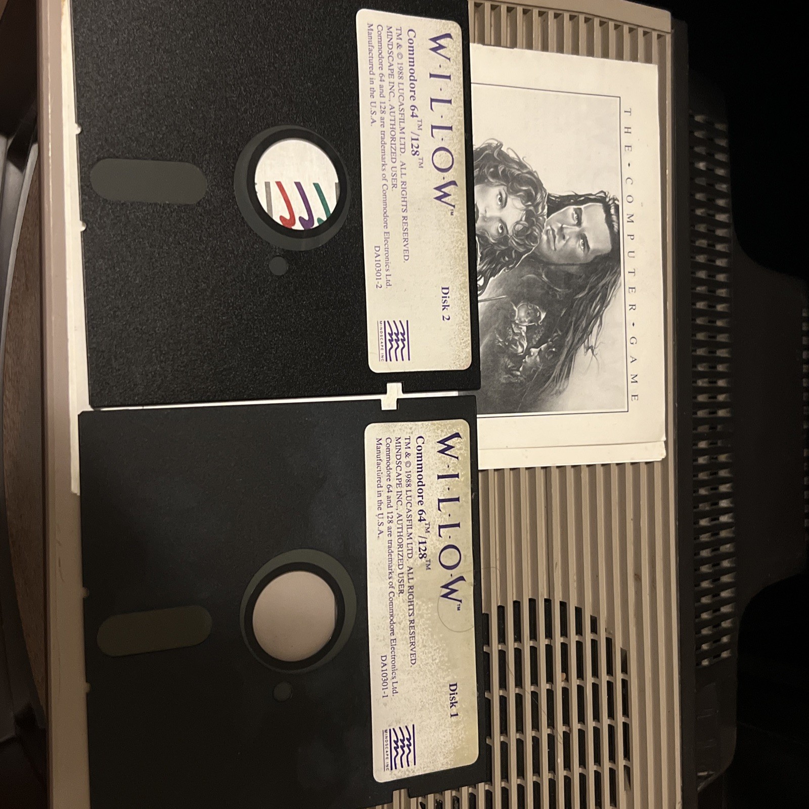 1988 WILLOW Mindscape Commodore 64/128 PC RARE UNTESTED