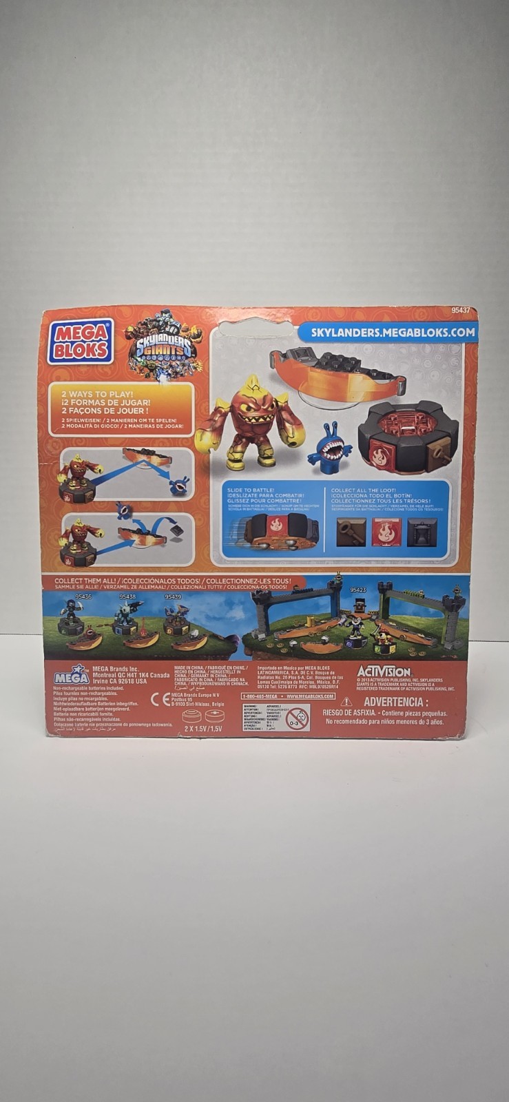 Mega Bloks Skylanders Giants 95437 Series 2 Battle Port Activision 2013 Eruptor