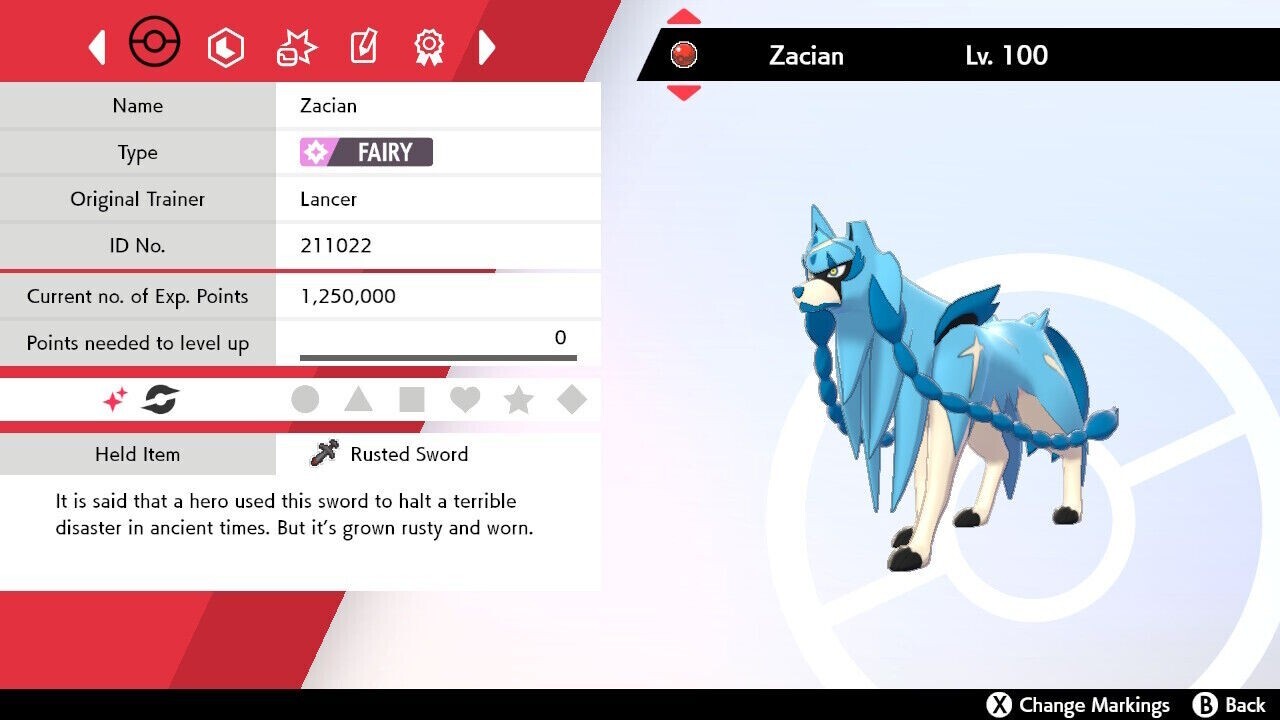 ✨Ultra Shiny Zacian Event GAMESTOP | Rusted Sword | Pokémon Sword & Shield