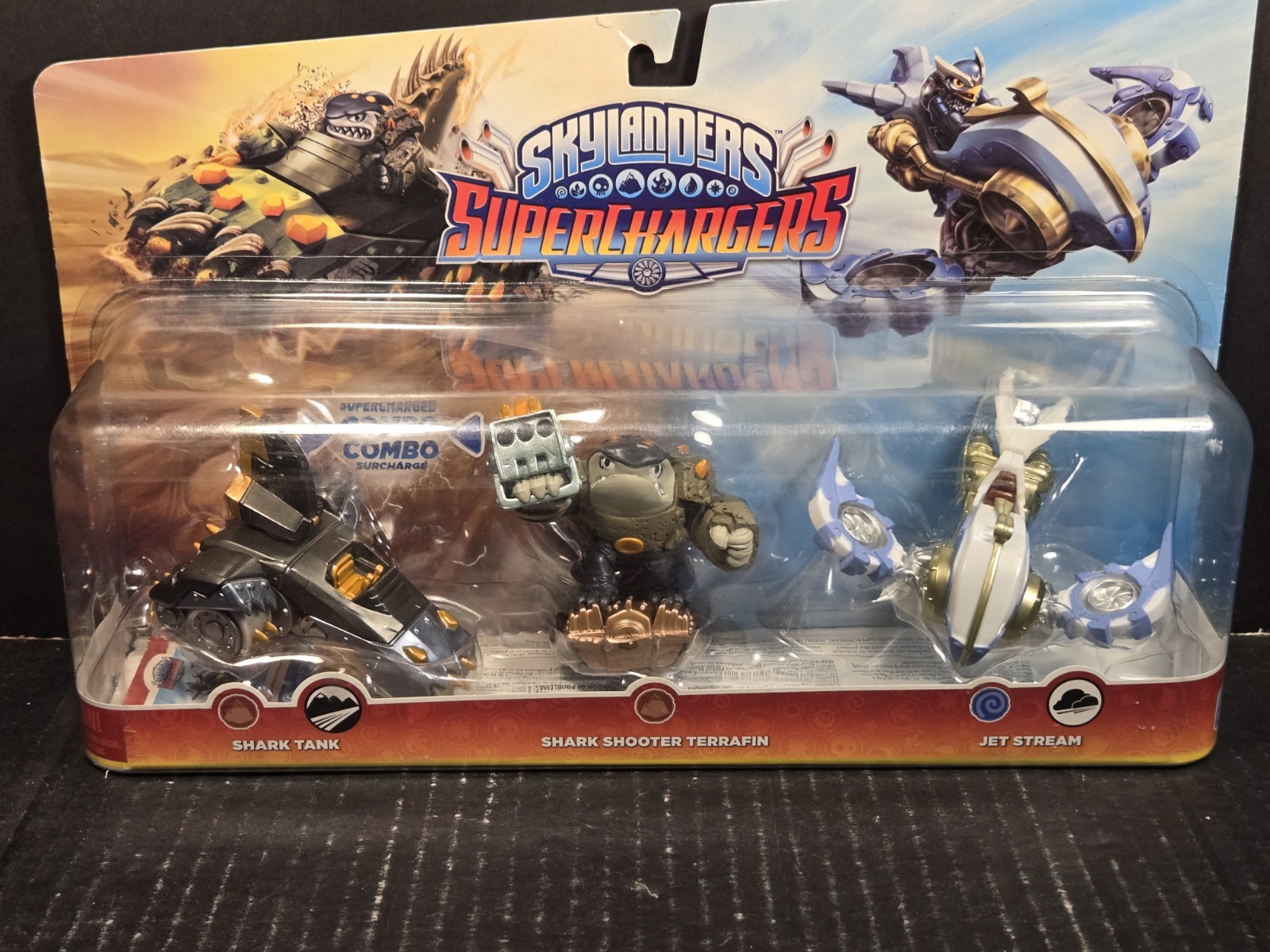 Skylanders Super Chargers Shark Shooter Terrafin 3 pack Sealed in Box