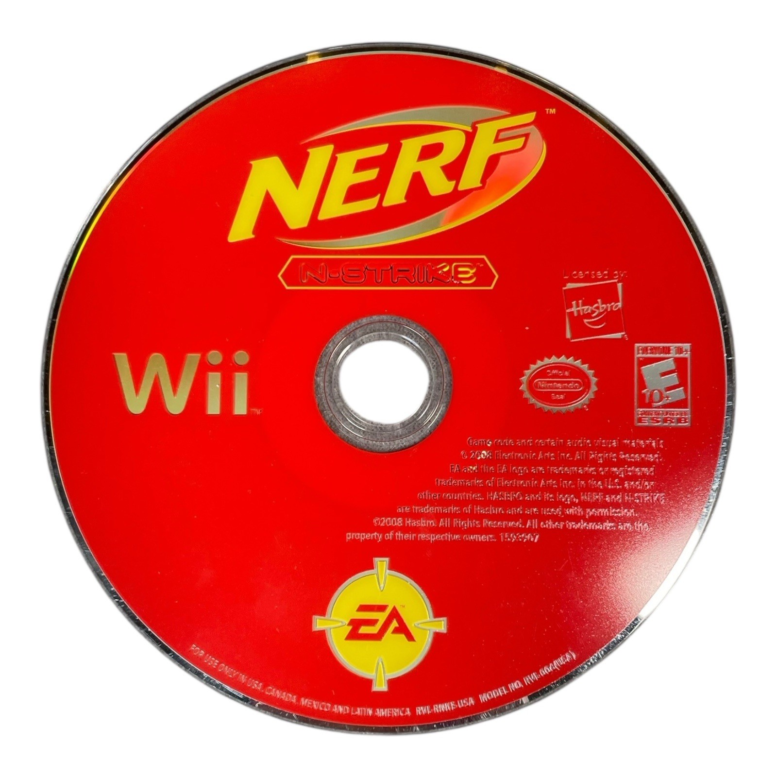 Nerf N-Strike Nintendo Wii Video Game Rated Everyone 10 Plus