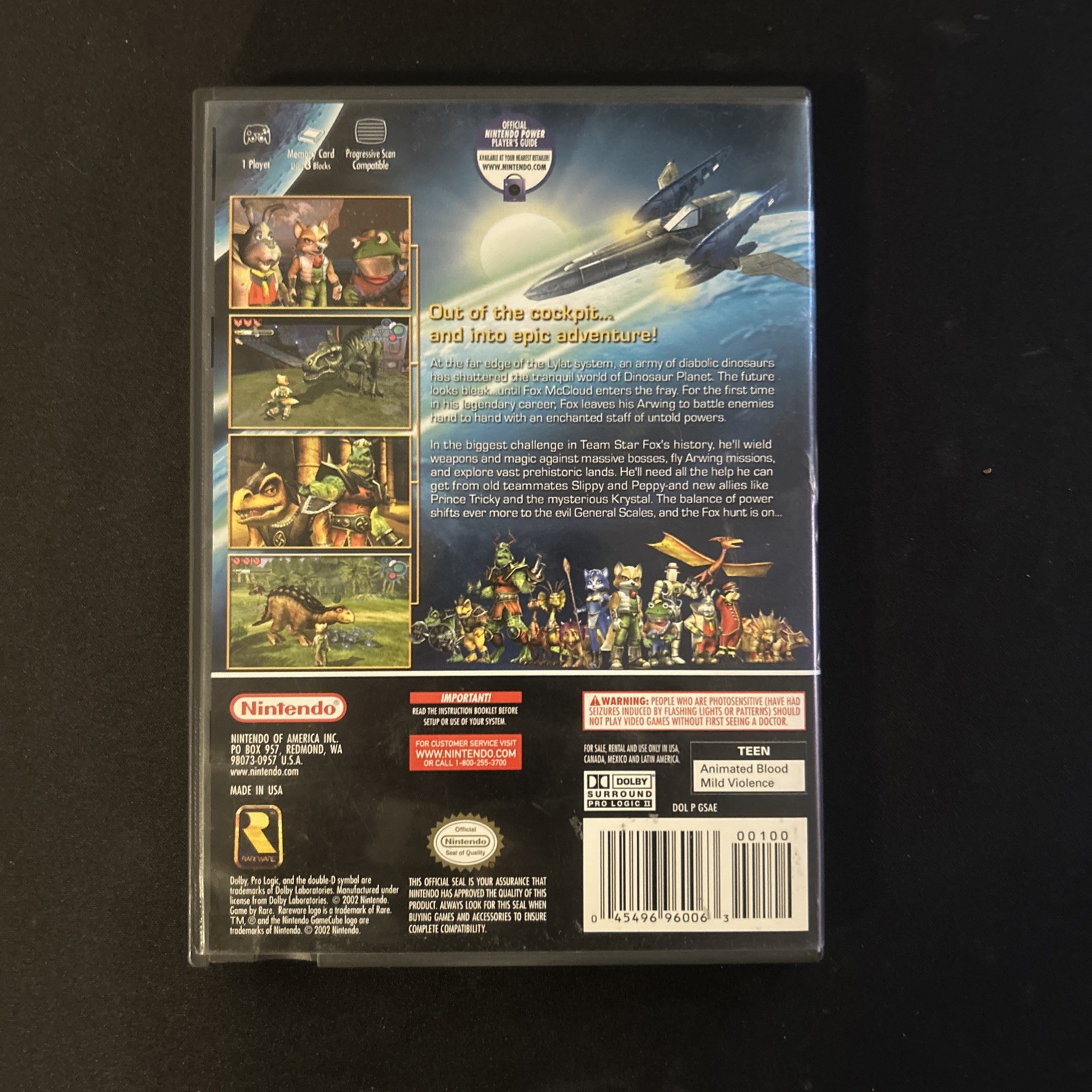 Starfox Adventures (Nintendo GameCube) Complete CIB, Tested – W/ Manual & Insert