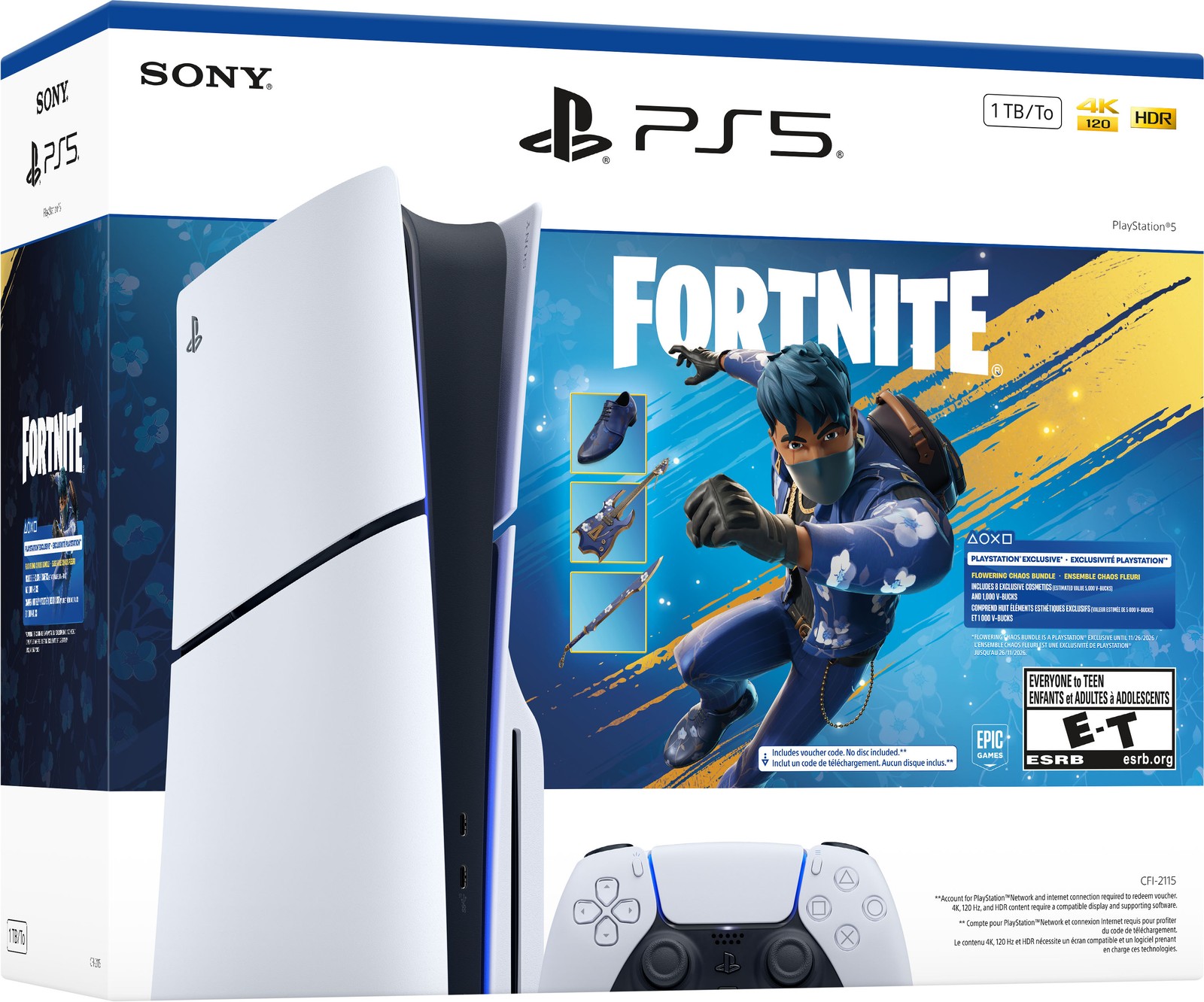 Sony PlayStation 5 Disc Fortnite Flowering Chaos Holiday Bundle