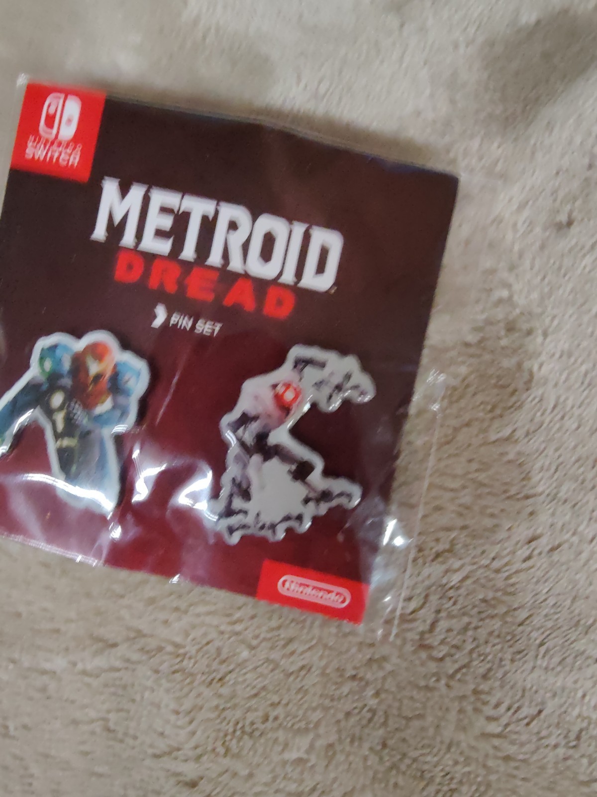 Metroid Dread Preorder Bonus Pin Set NEW Not Mint