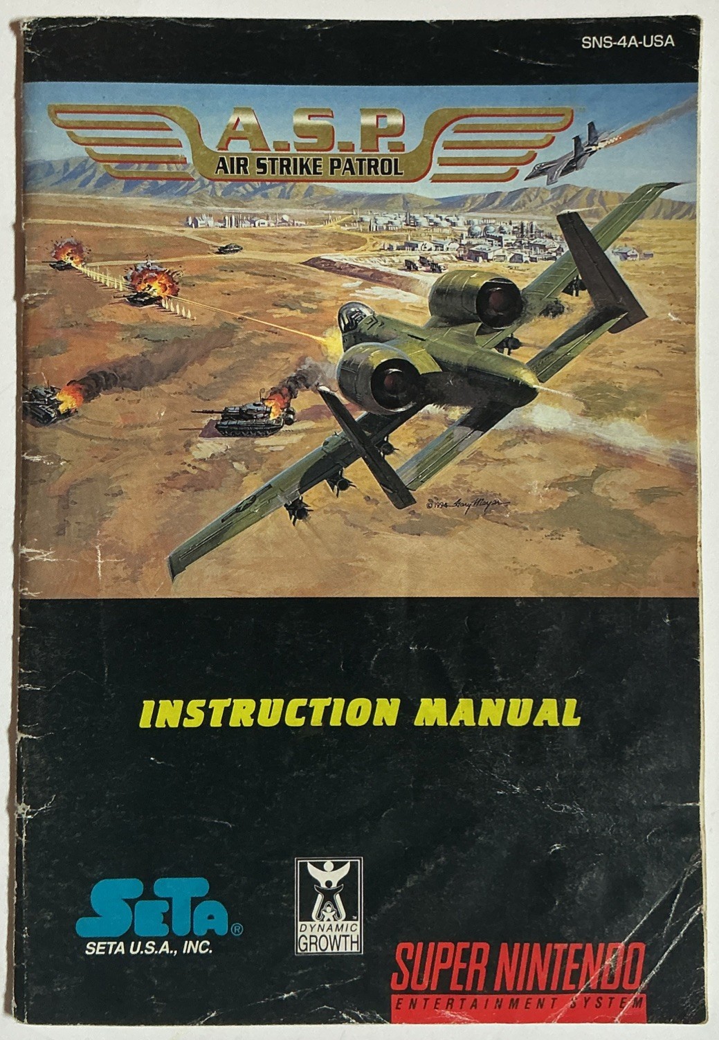 Air Strike Patrol SNES Super Nintendo – Instruction Manual Only