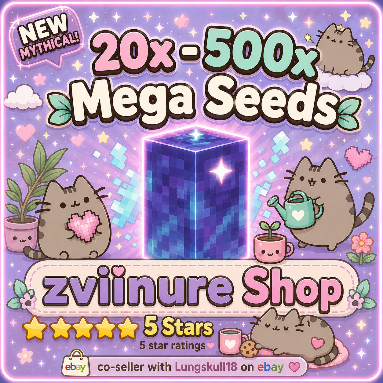 🪴Grow a Garden 2| 20x – 500x Mega Seeds| GAG2 Fast & Easy and Cheap