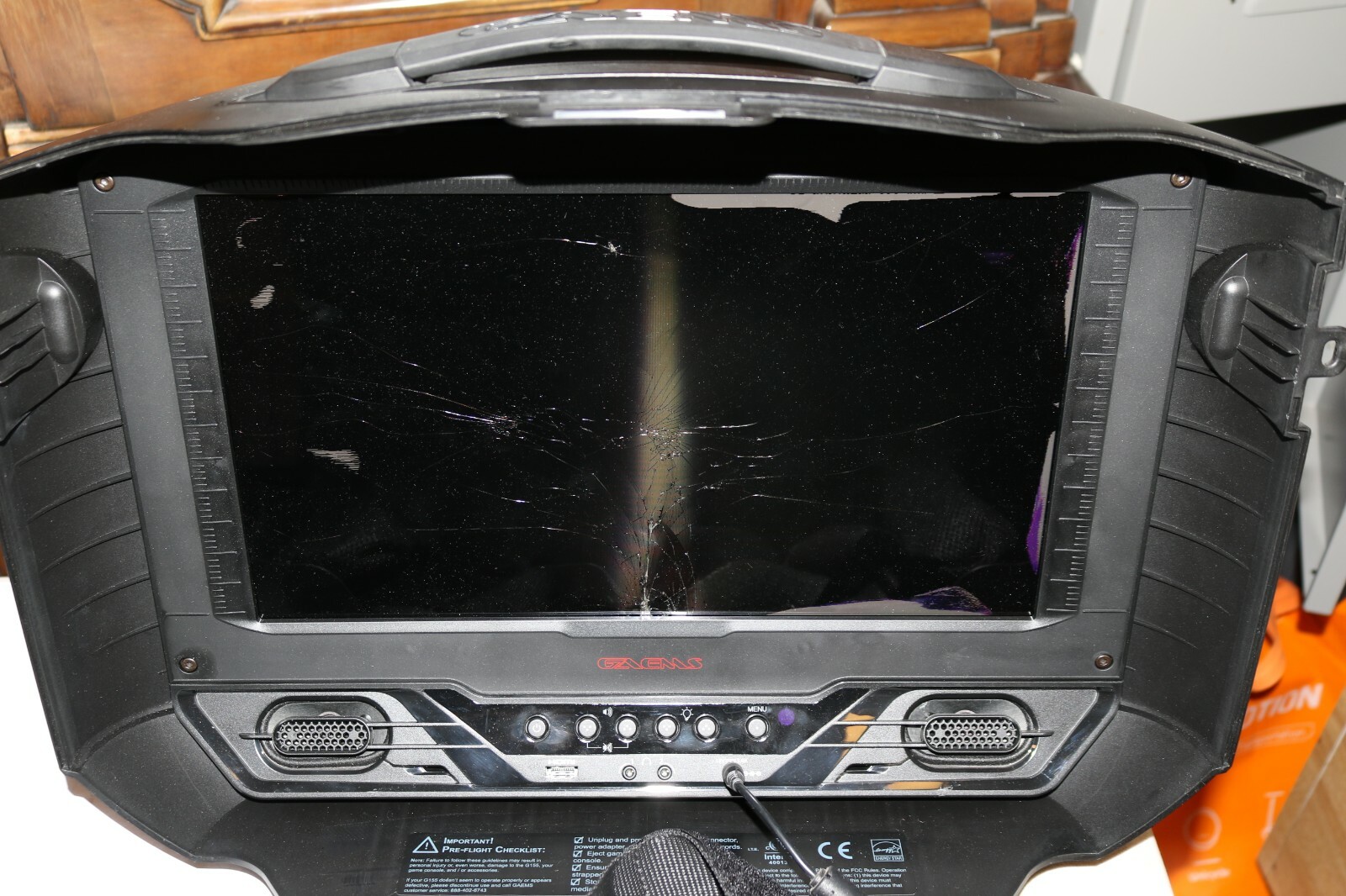 GAEMS G155 Sentry Personal Gaming Environment Portable Monitor as is