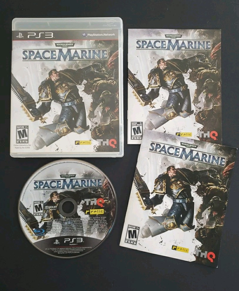 Warhammer 40,000: Space Marine (PlayStation 3 PS3, 2011) Complete CIB Tested VGC