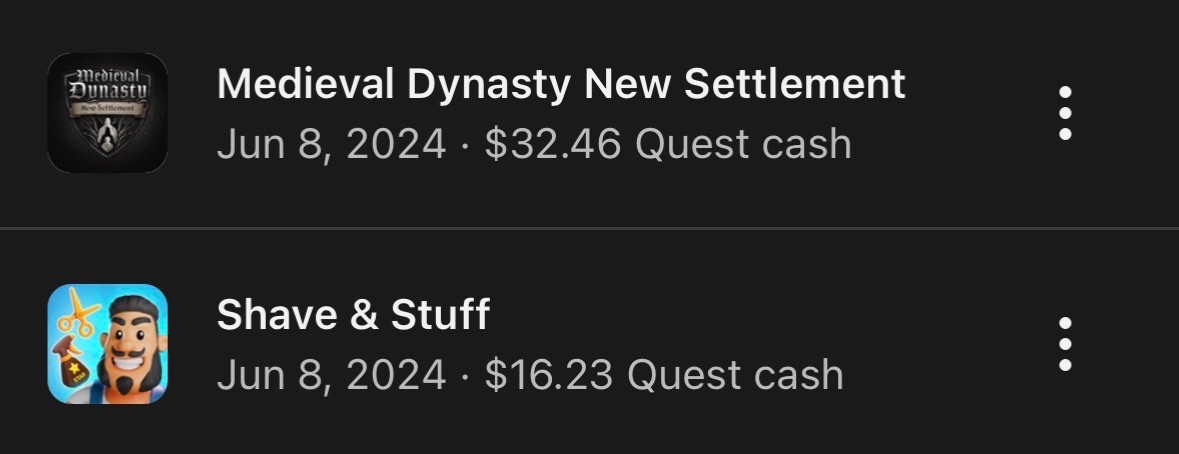 STACKED OCULUS ACCOUNT ( Games, In-app purchases)