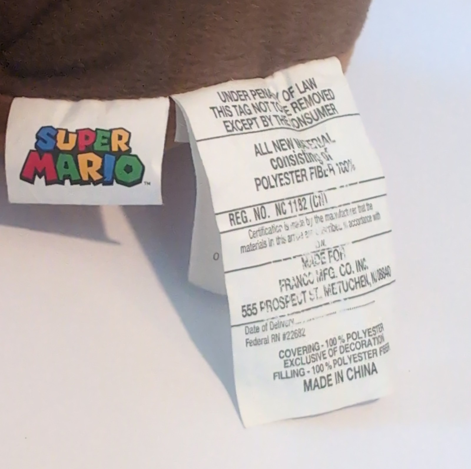 Nintendo Super Mario Mario & Koopa Troopa Washable Plush Doll 2015