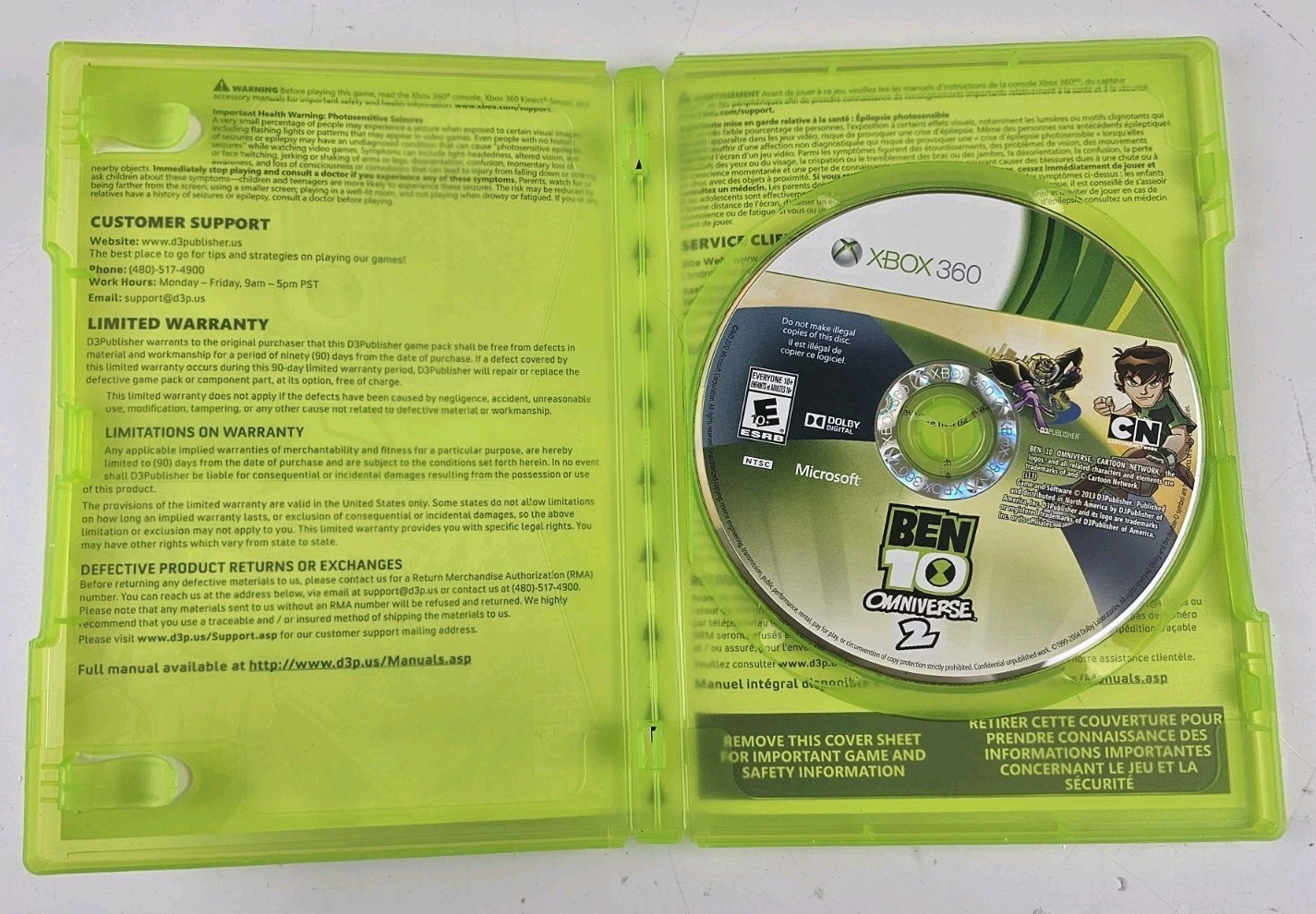 Ben 10: Omniverse 2 (Microsoft Xbox 360, 2013) Tested