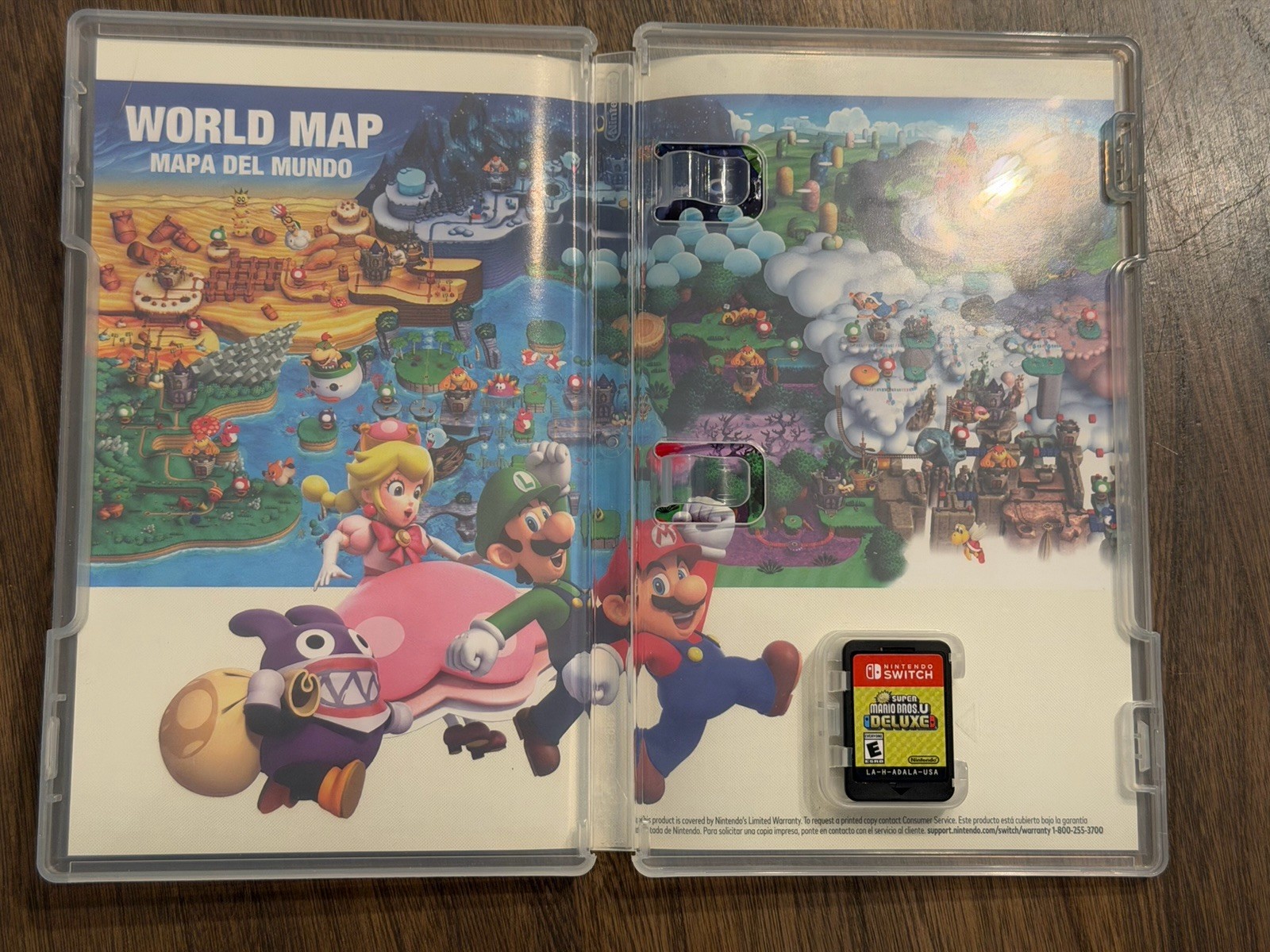 New Super Mario Bros U Deluxe Nintendo Switch Physical Tested CIB