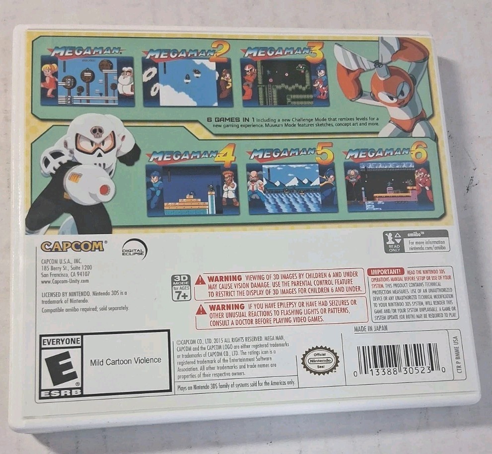 Mega Man Legacy Collection (Nintendo 3DS, 2016) Free Shipping!