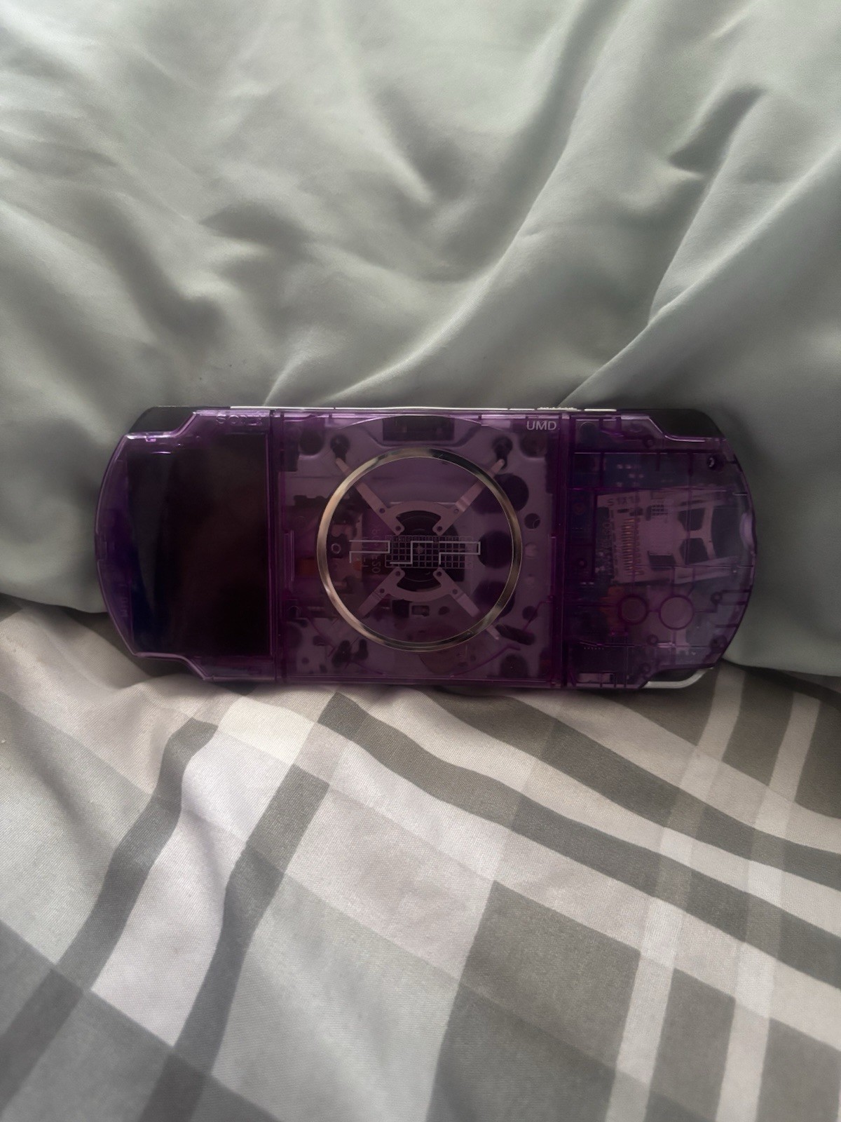 Sony PSP-3000 Handheld System Purple Transparent, Region Free, UMD Compatible