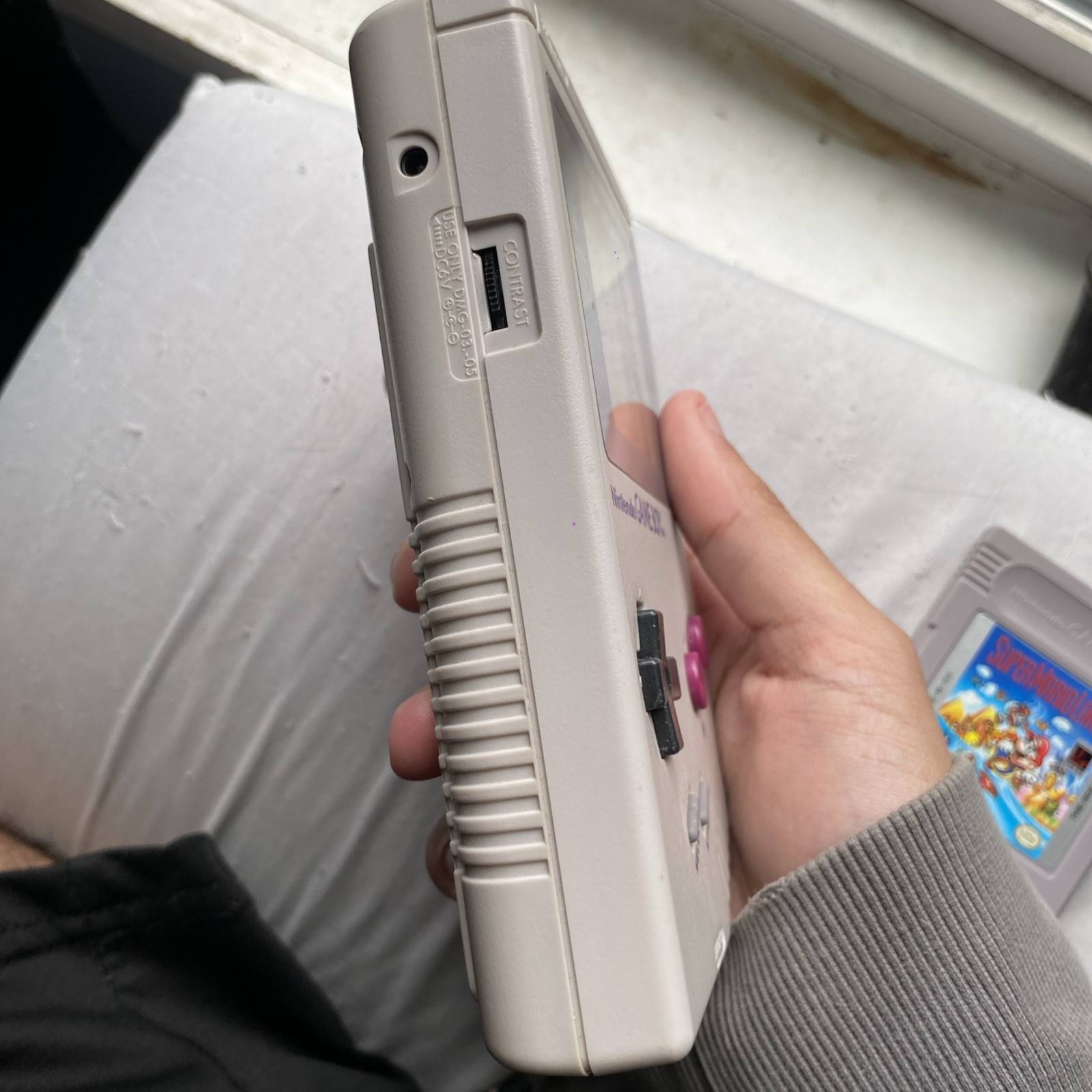 Nintendo Game Boy Handheld System- Gray- Original with Super Mario Land