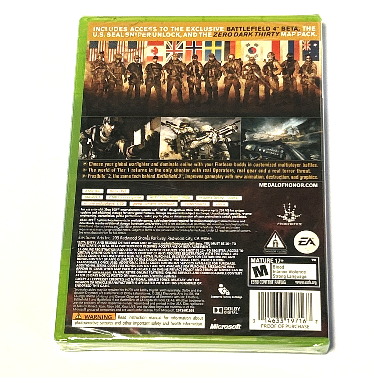 Medal of Honor: Warfighter – Limited Edition (Microsoft Xbox 360, 2012) **NEW**