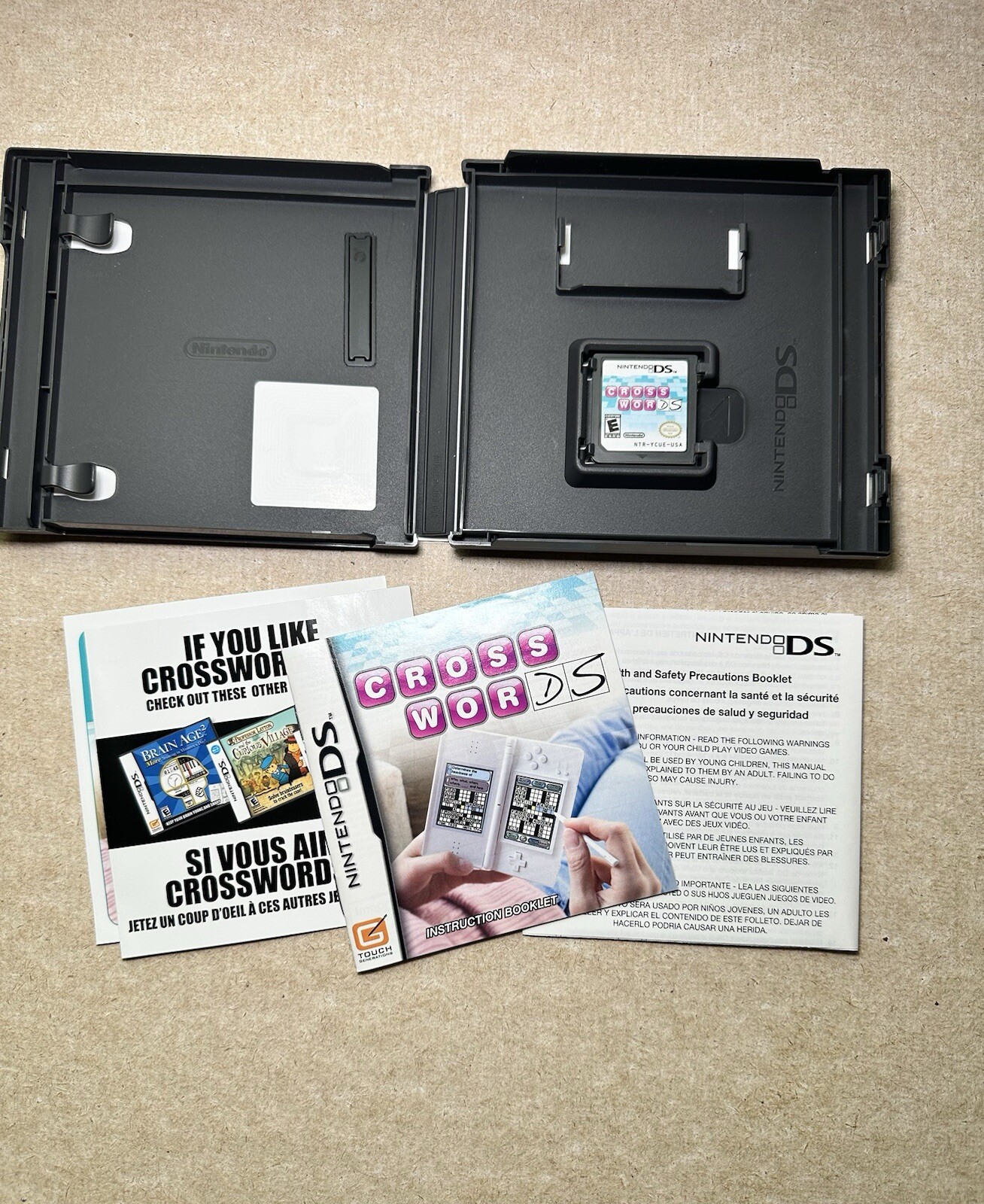 Crosswords – Nintendo DS Complete in Original Case and Manual Book Excellent