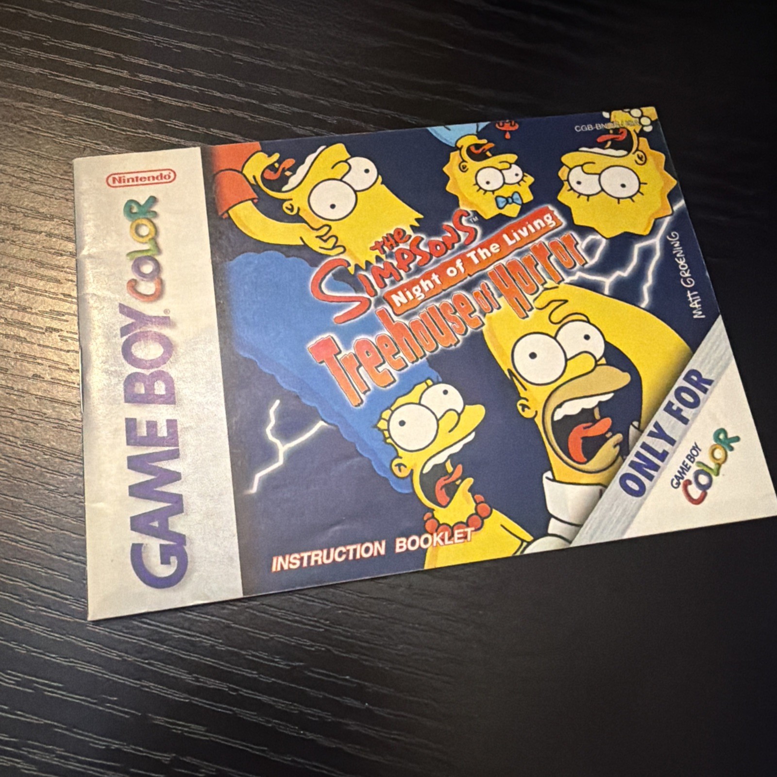Simpsons: Night of the Living Treehouse of Horror (Nintendo Game Boy Color,…
