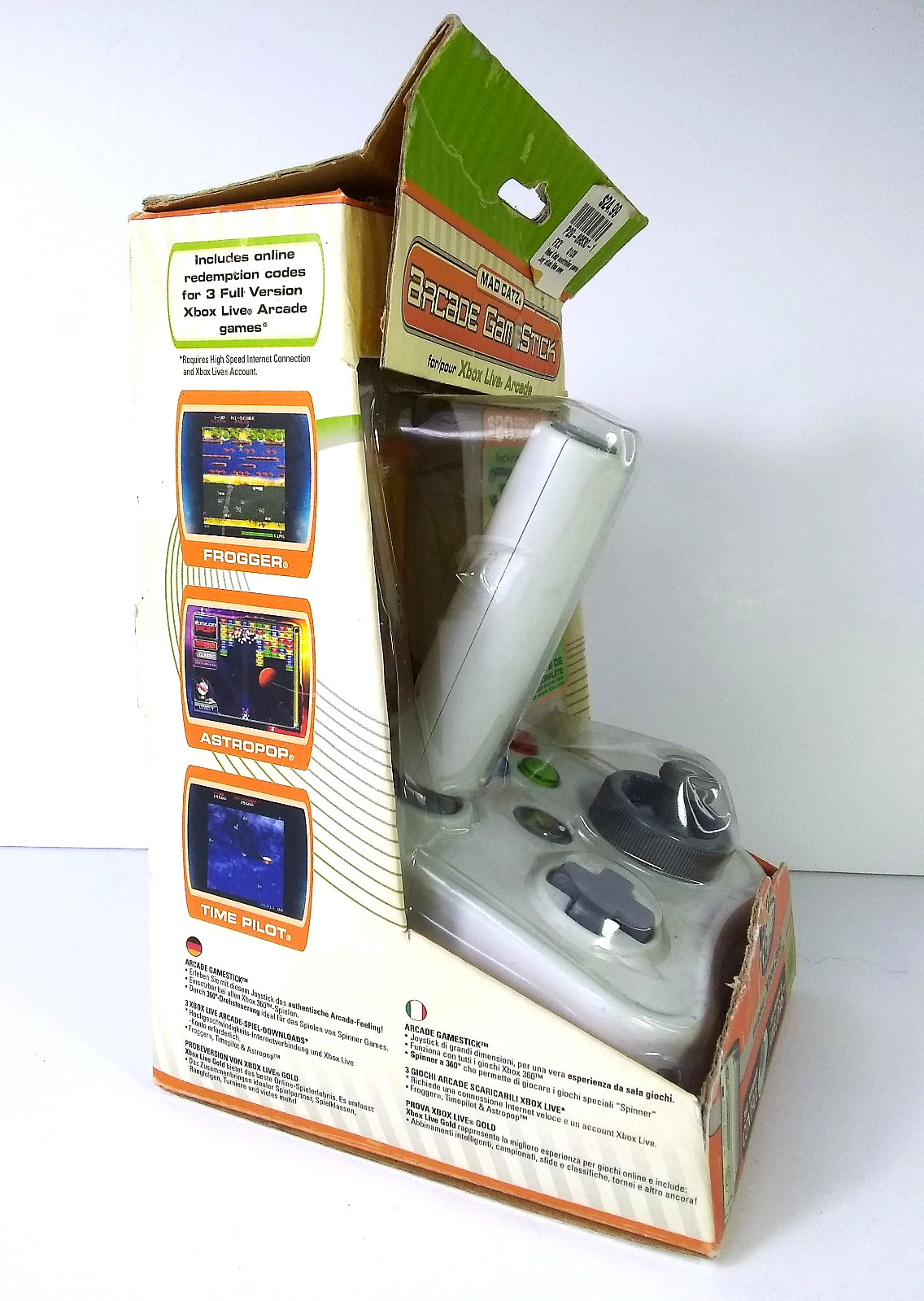 Mad Catz Arcade GameStick for Xbox 360 USB White 4758 New in box * READ