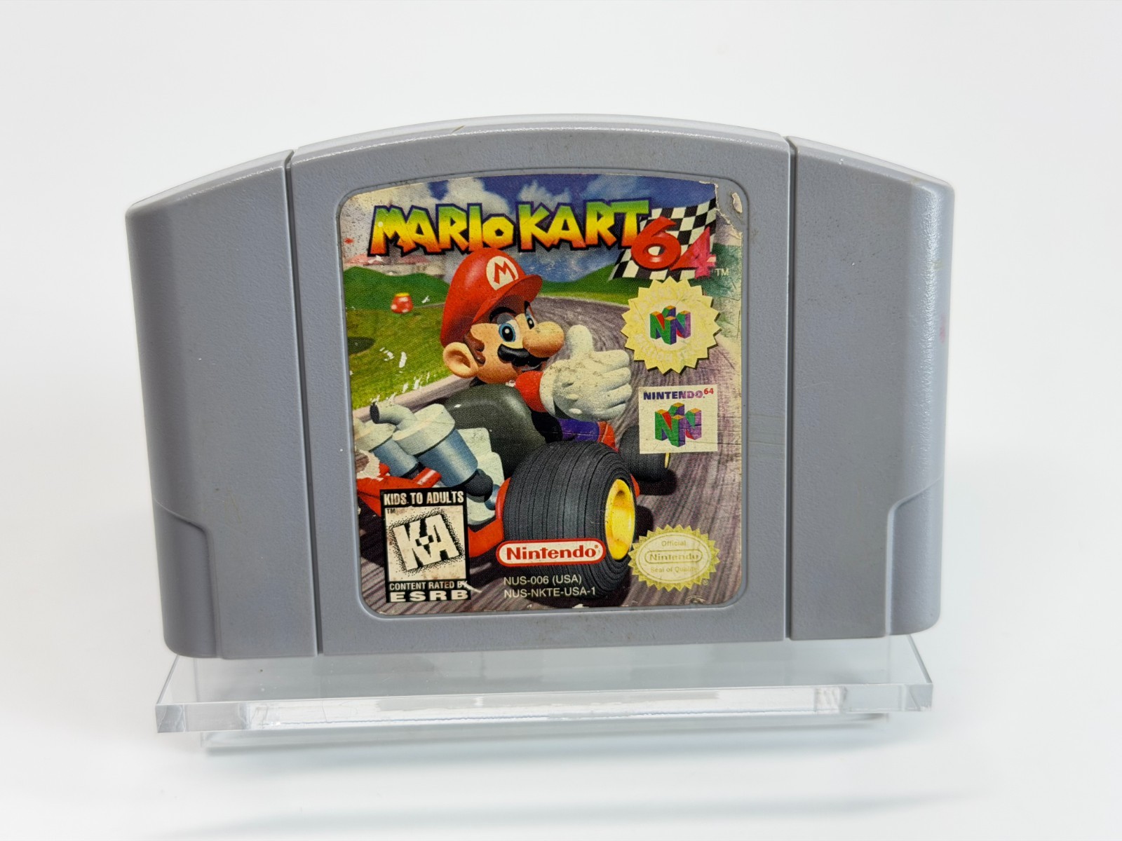 Mario Kart 64 (Nintendo 64) Authentic *MILLION SELLER* Label Wear/Damage