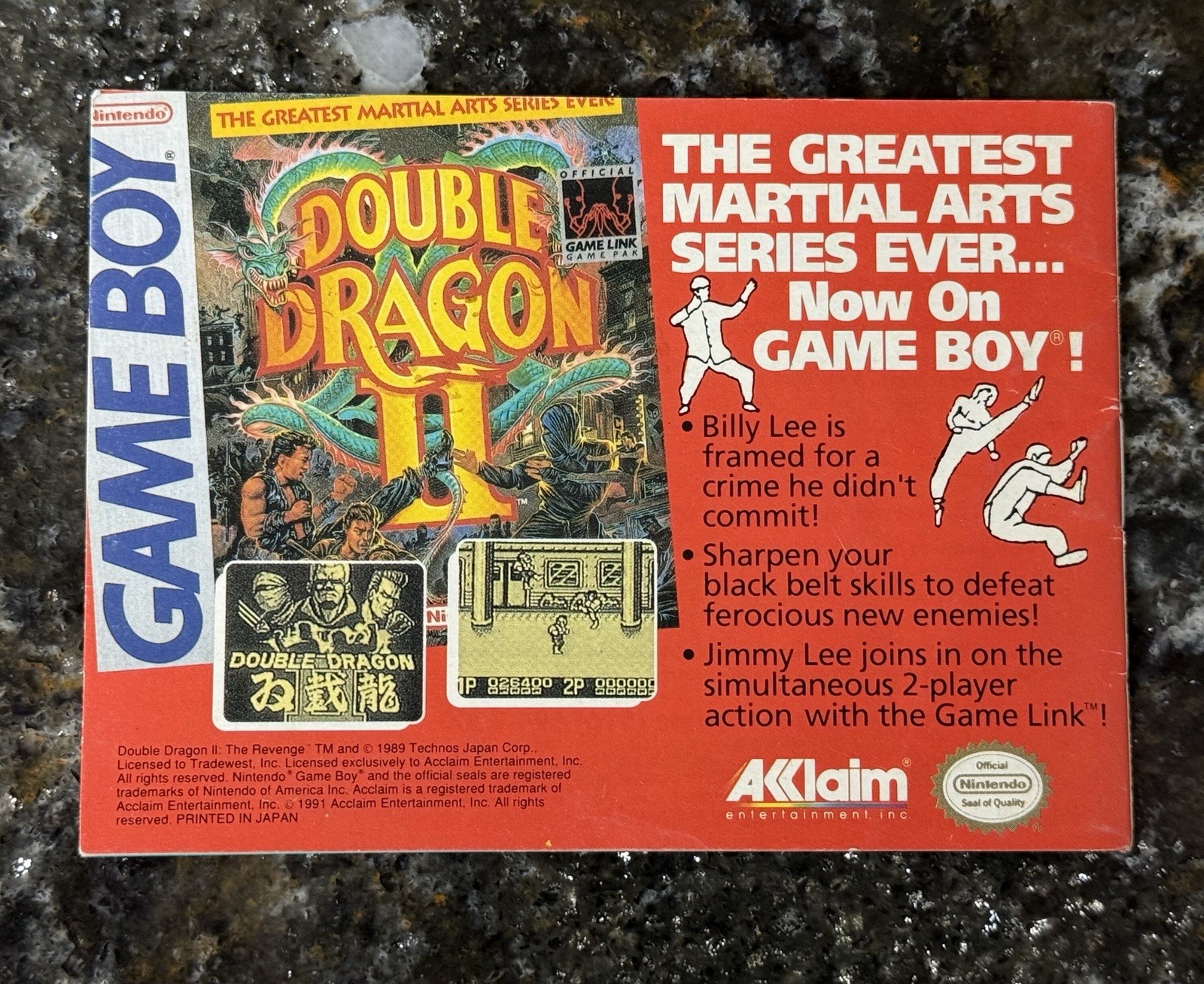 Bart Simpson’s Escape From Camp Deadly (Nintendo Game Boy) Manual Only