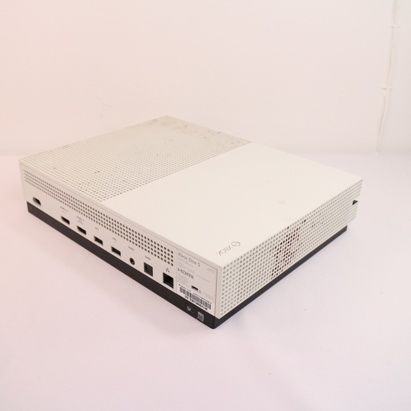 Microsoft Xbox One S 1681 Gaming Home Console White w/Wireless Controller TESTED