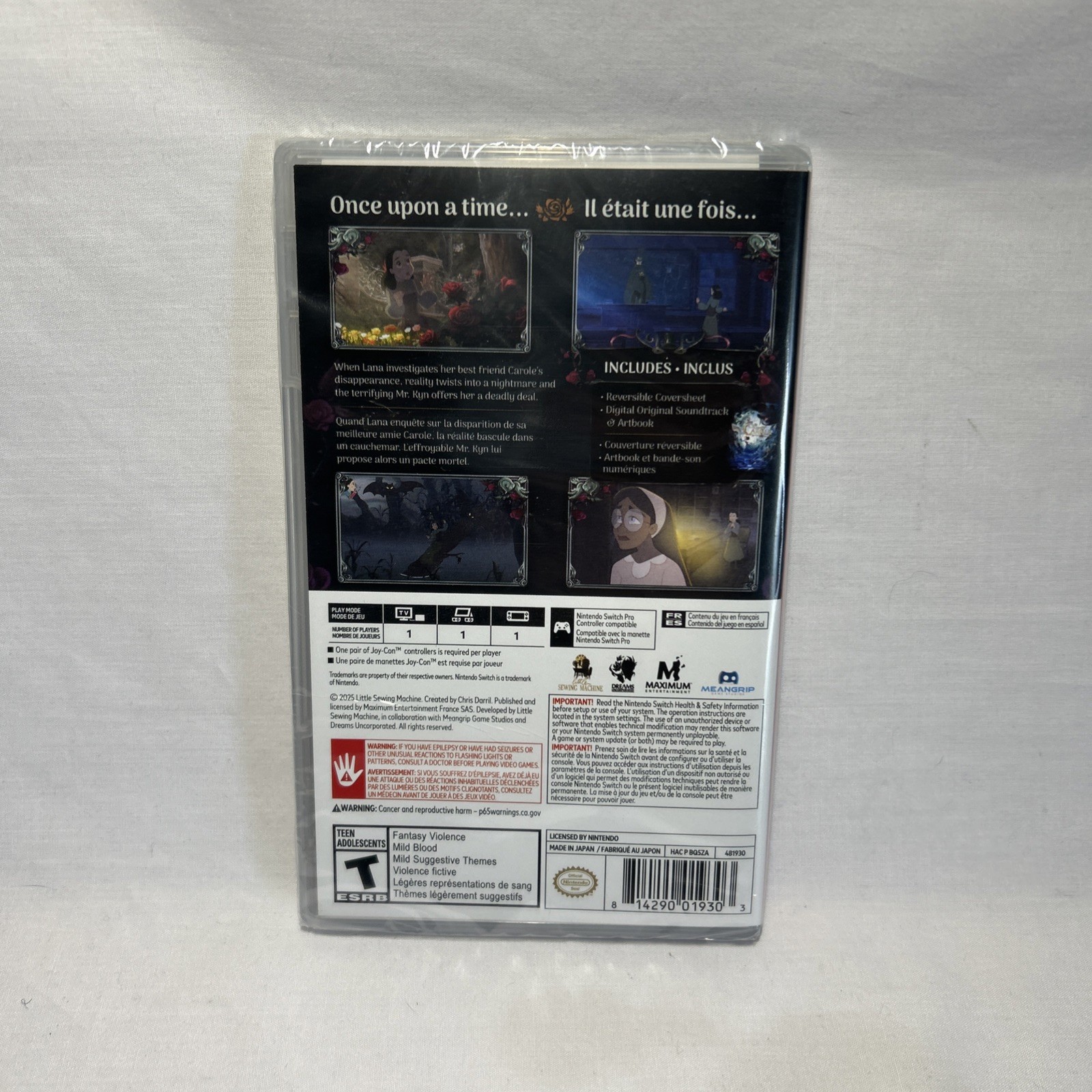 Bye Sweet Carole – Nintendo Switch – Brand New Factory Sealed!
