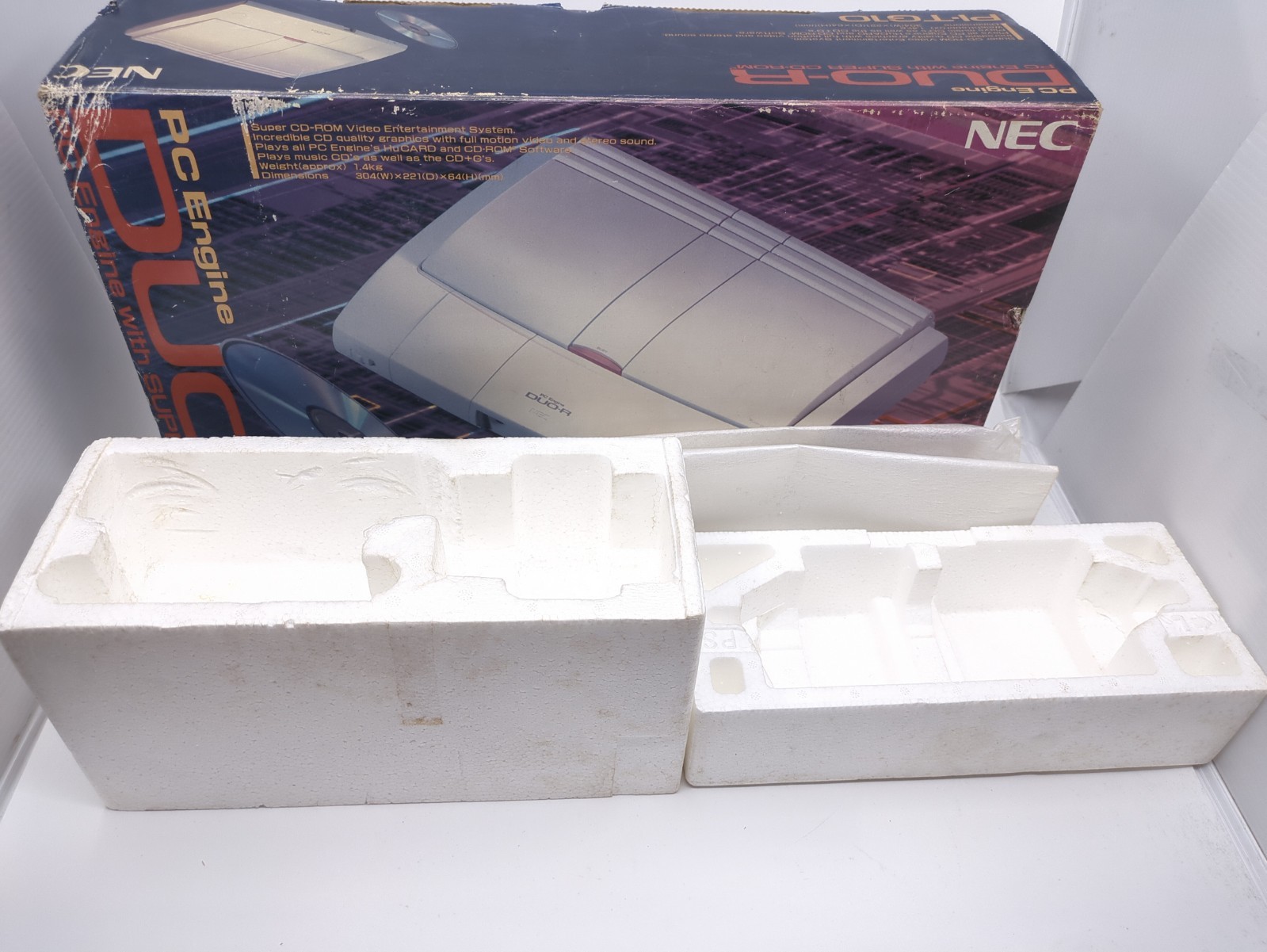 NEC PC Engine Duo-R Console PI-TG10 Tested – CD OK – HuCard OK – Japan