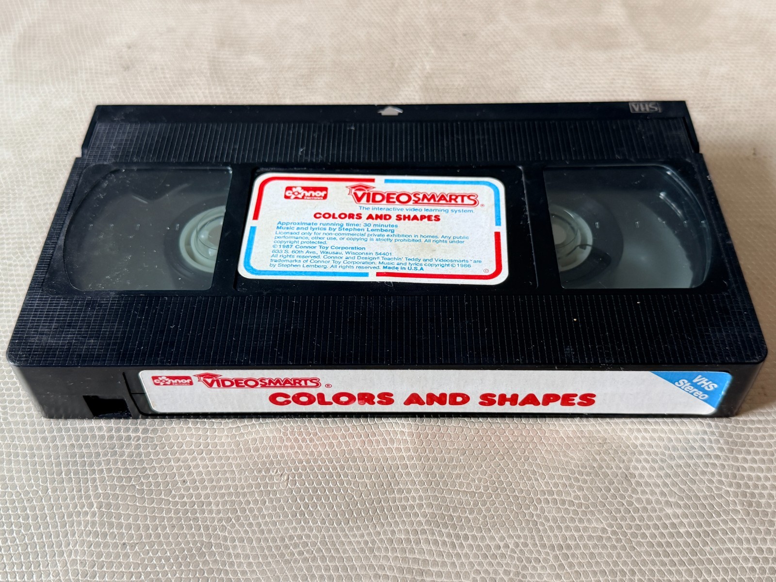 Vintage 1989 Connor Toy Video Phone from Videosmarts with 5 VHS Tapes – UNTESTED