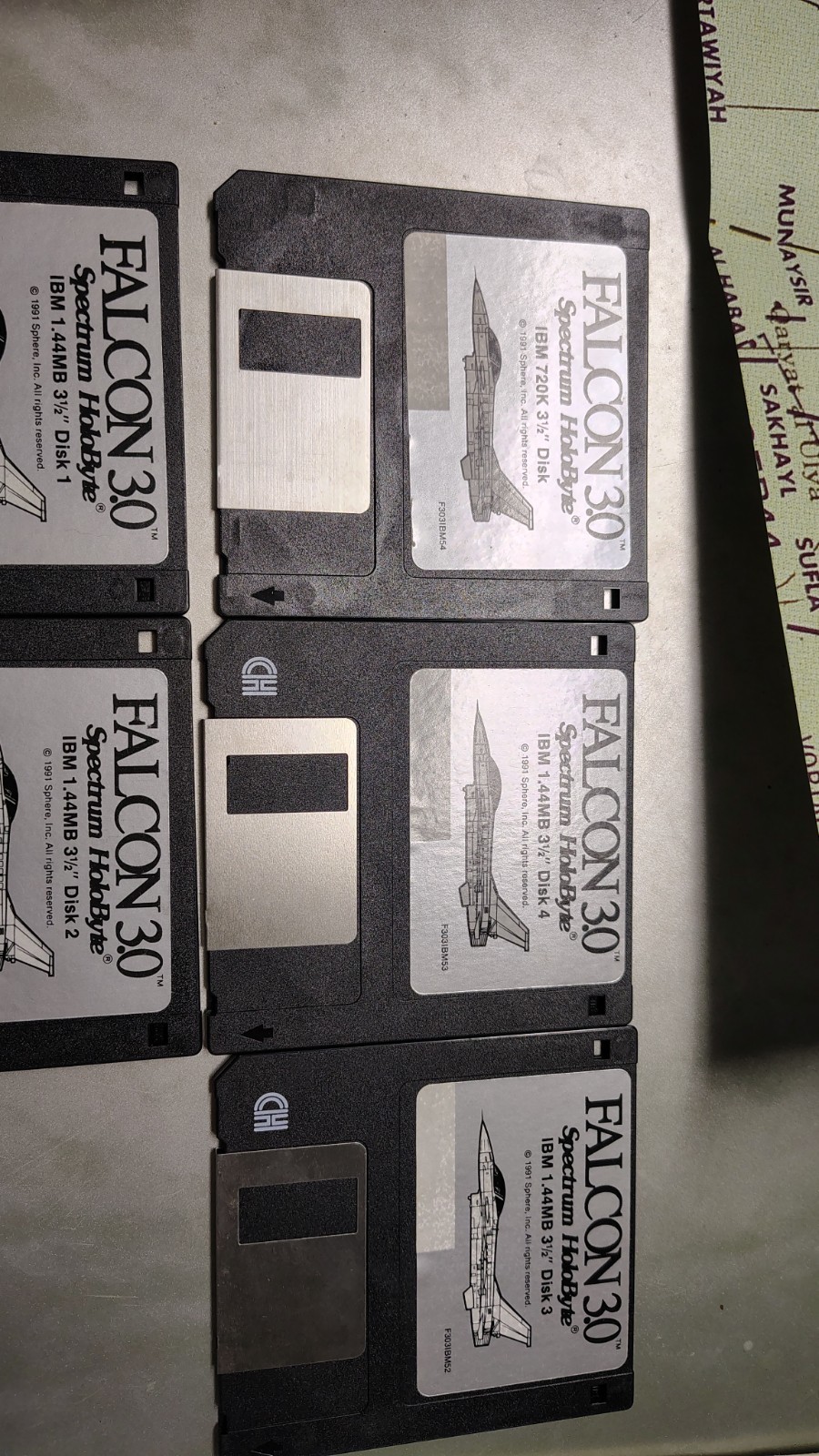 Falcon 3.0 Electronic Battlefield Series Complete Box Set 1991 Flight Simulator