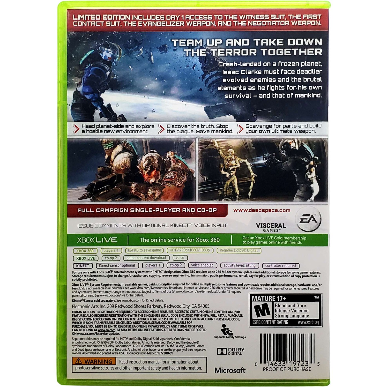 Dead Space 3 Limited Edition – Microsoft Xbox 360 Tested 1Y Guarantee