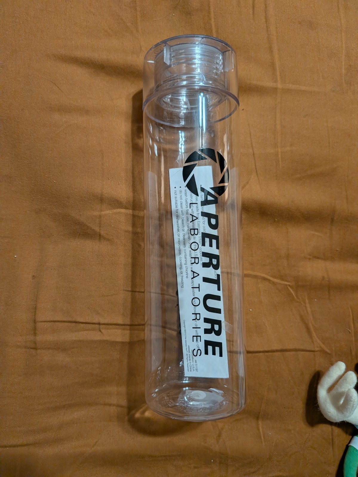 OFFICIAL VaLVE Store 2012 Portal Aperture Laboratories Plastic Water Bottle NEW