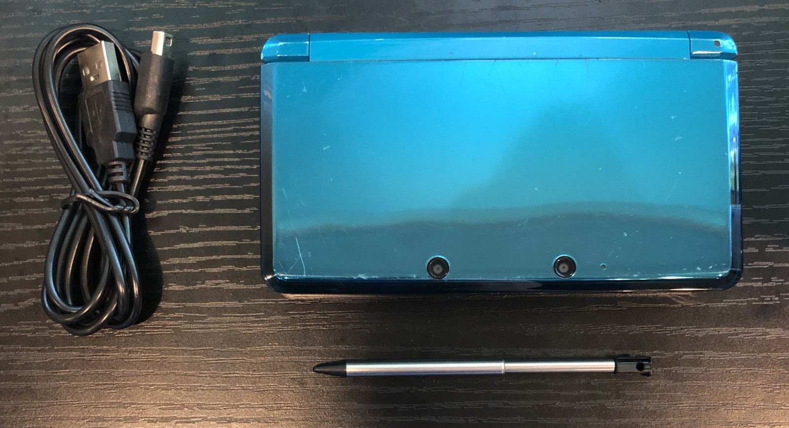Nintendo 3DS Aqua Blue CTR-001 Handheld Console Fully Tested