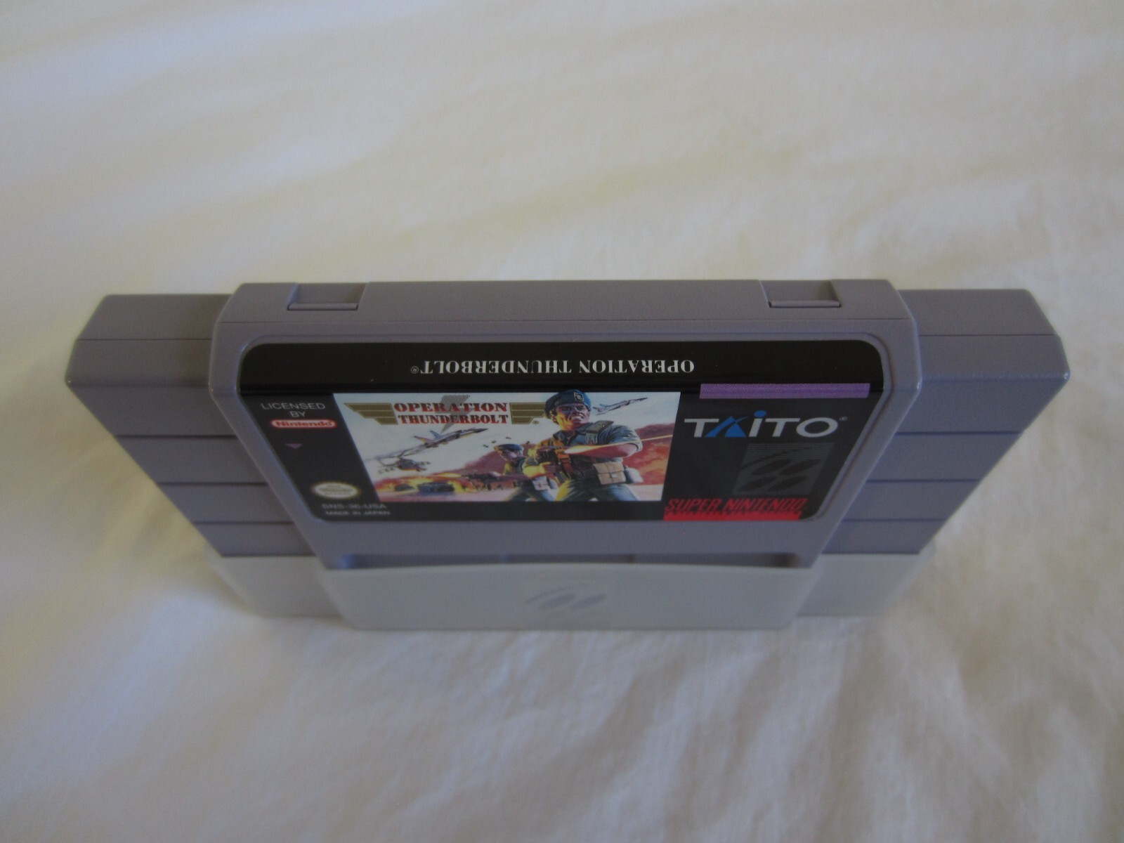 Operation Thunderbolt SNES Super Nintendo CIB 100% Complete Box 1994 Taito RARE