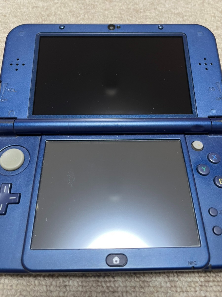 New 3DS LL XL Metalic blue Japan Nintendo Console region Japanese B989