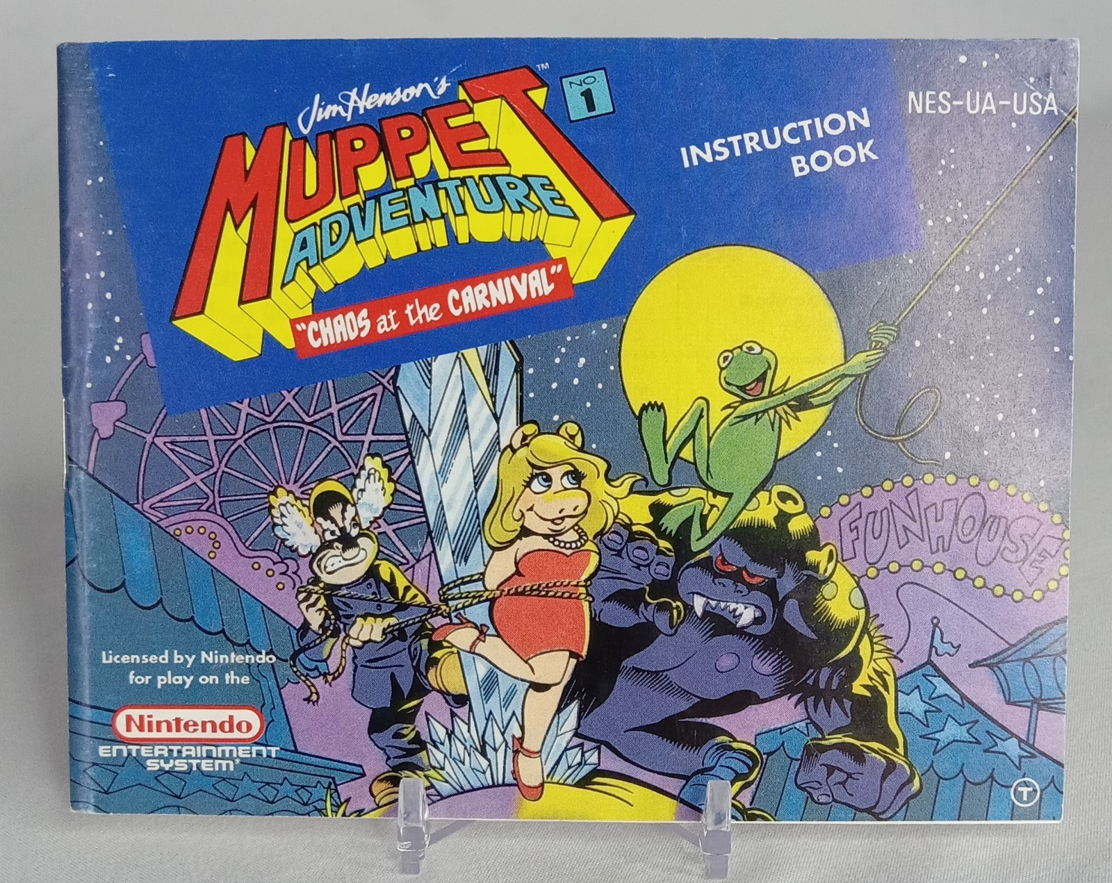 Muppet Adventure CIB Nintendo NES Complete Tested Working Video Game