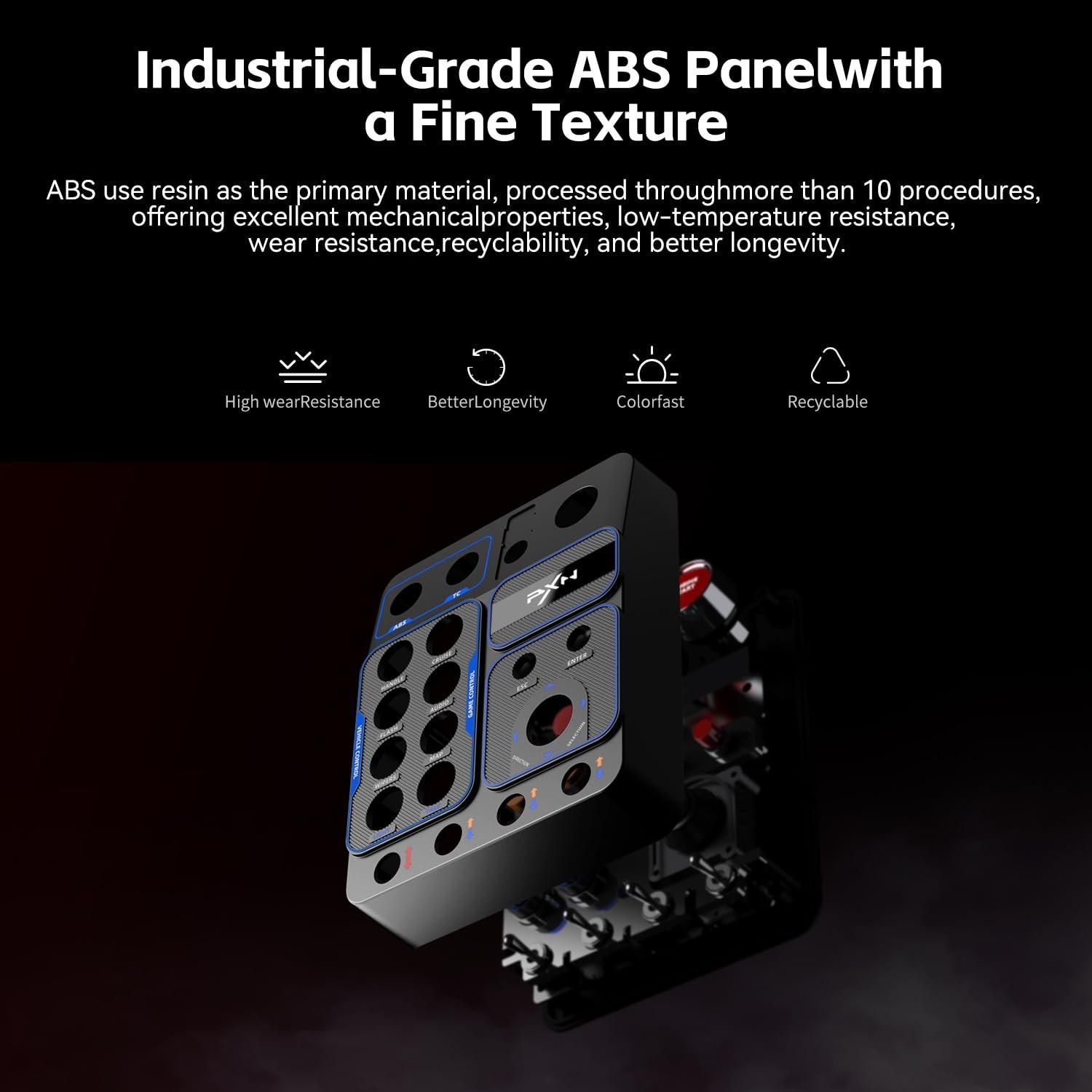 Sim Racing Button Box for PC RGB Control Panel 30 Programmable Functions
