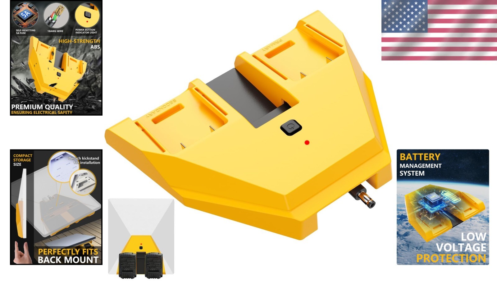 Plug & Play Starlink Mini Adapter – Extend Runtime with DeWalt Battery Power