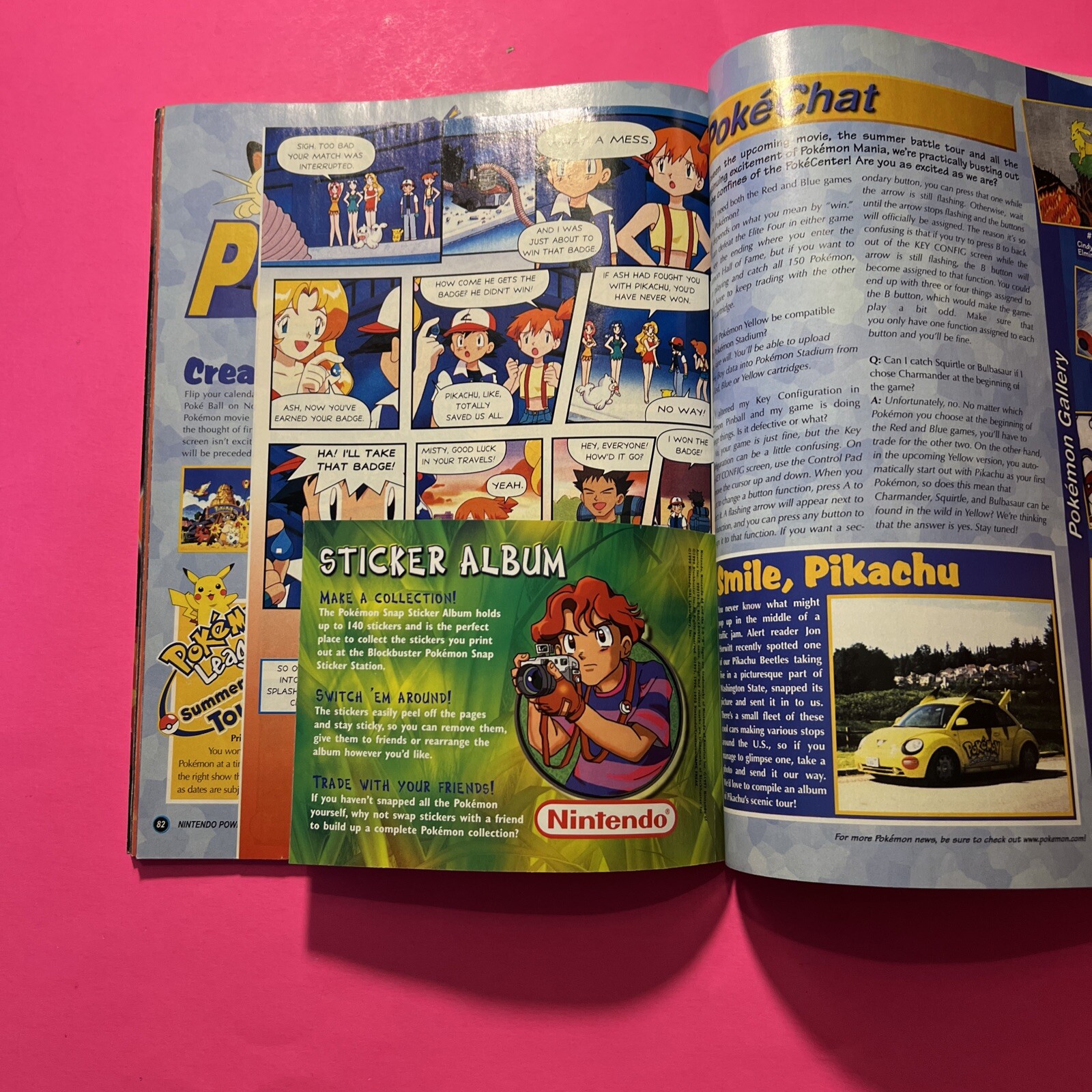 Nintendo Power Volume 123 Hybrid Heaven with Pokemon Insert & Snap Sticker Album