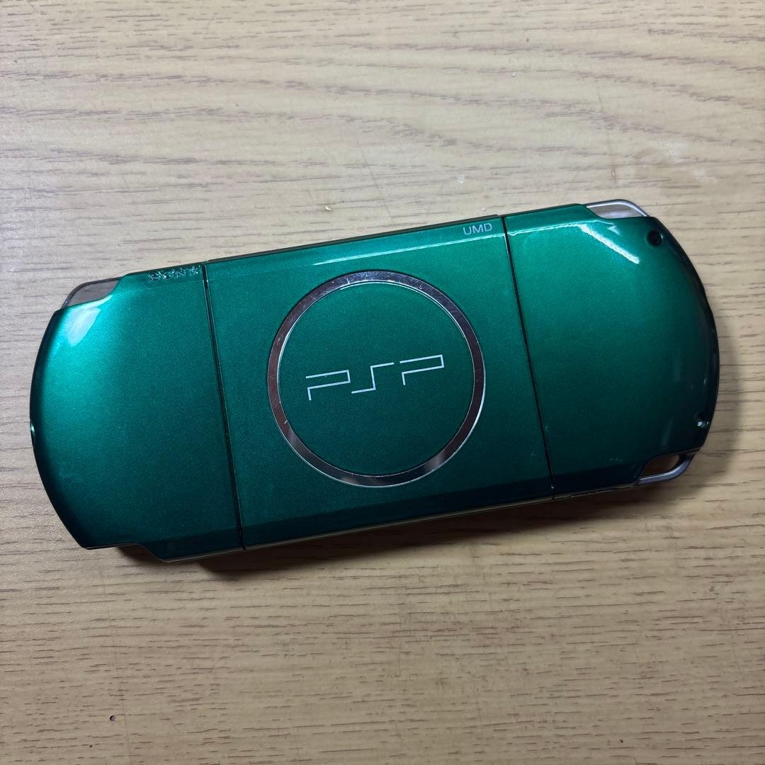 Sony PSP-3000 PSP 3000 console Spirited Green Working English no battery