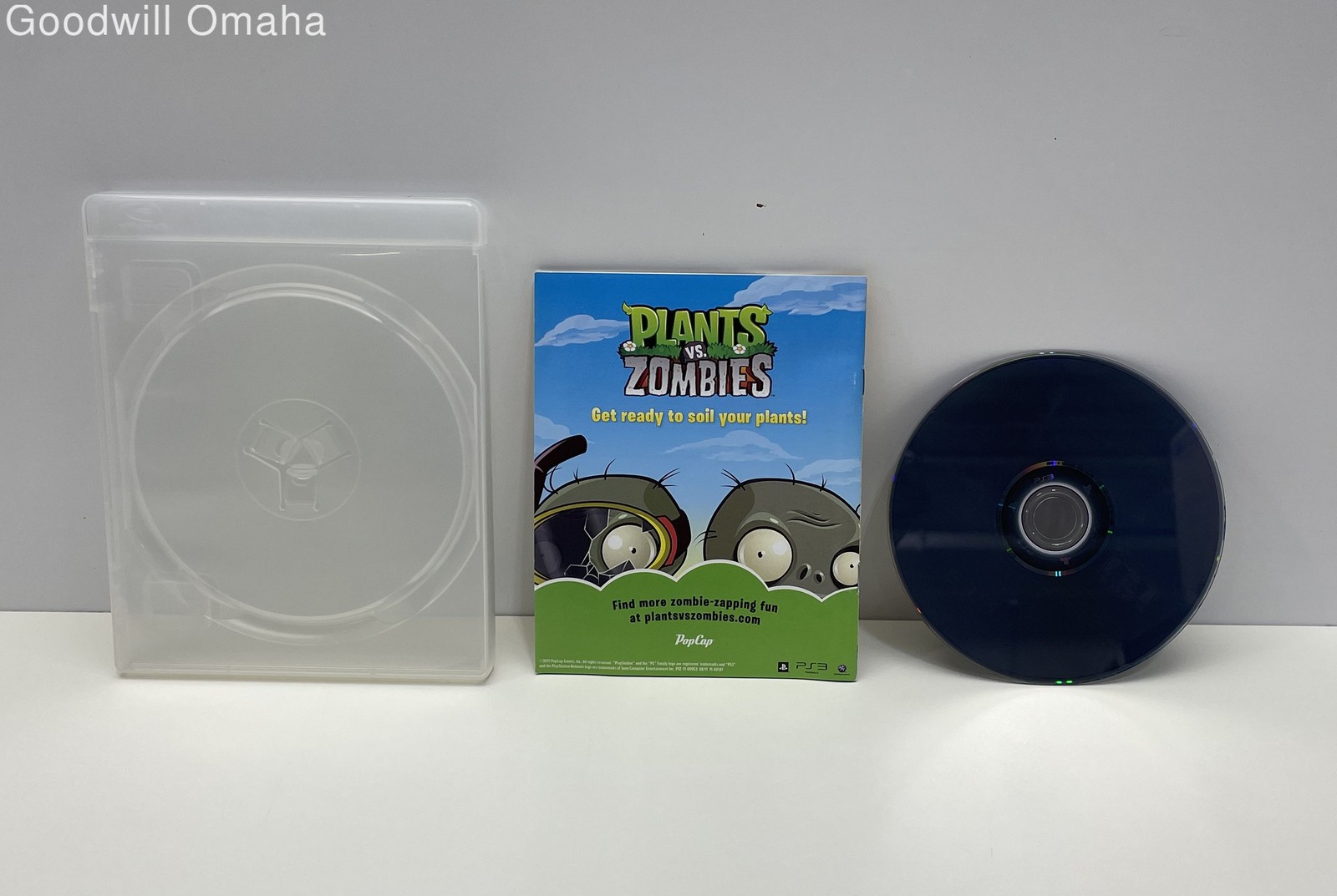 Sony PlayStation 3 (PS3) – Plants vs. Zombies + Manual – Boot Tested